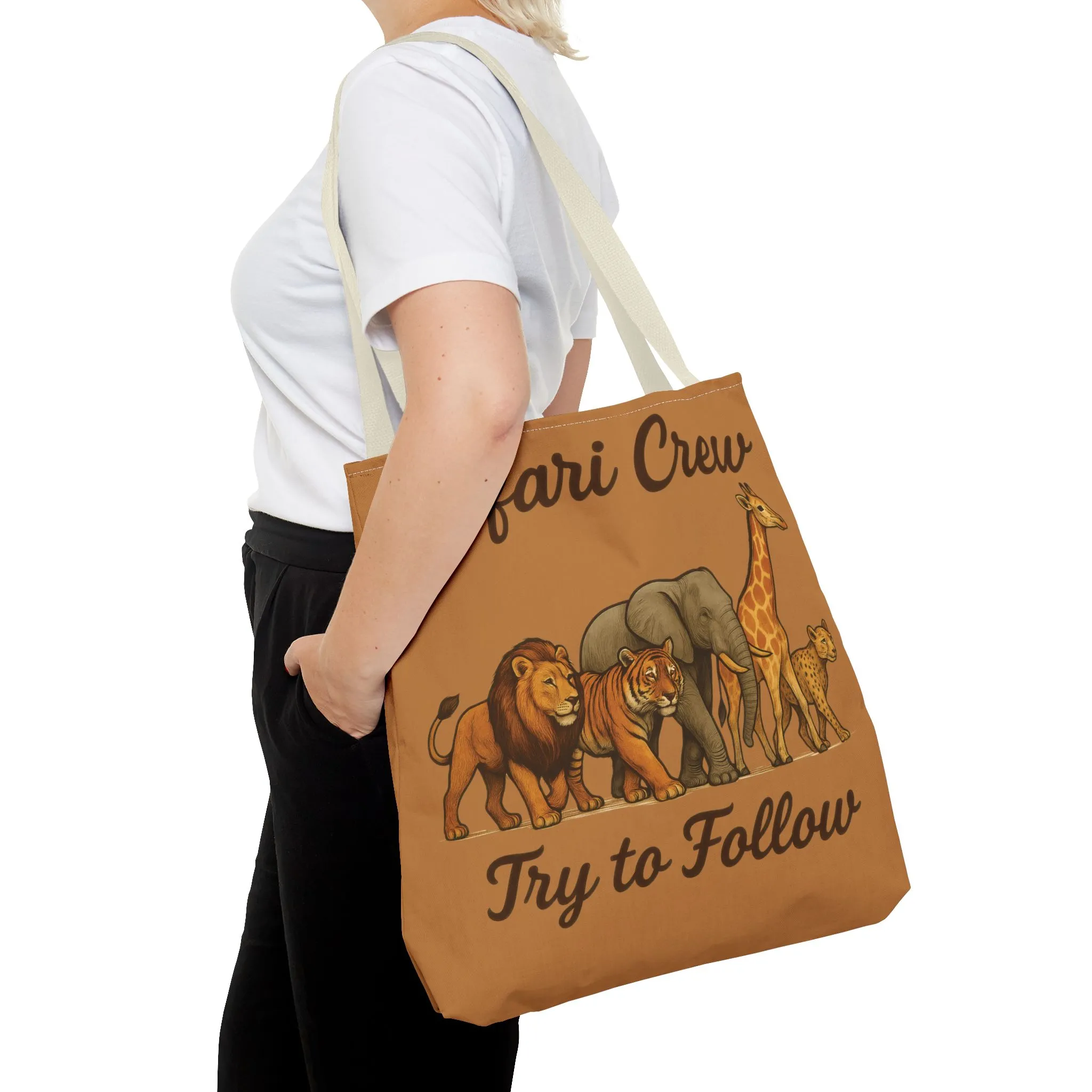 Safari Crew Tote Bag - Animal Print, Gift for Wildlife Lovers, Eco-Friendly, Stylish Grocery Bag, Adventure Enthusiast Essential - Image 29