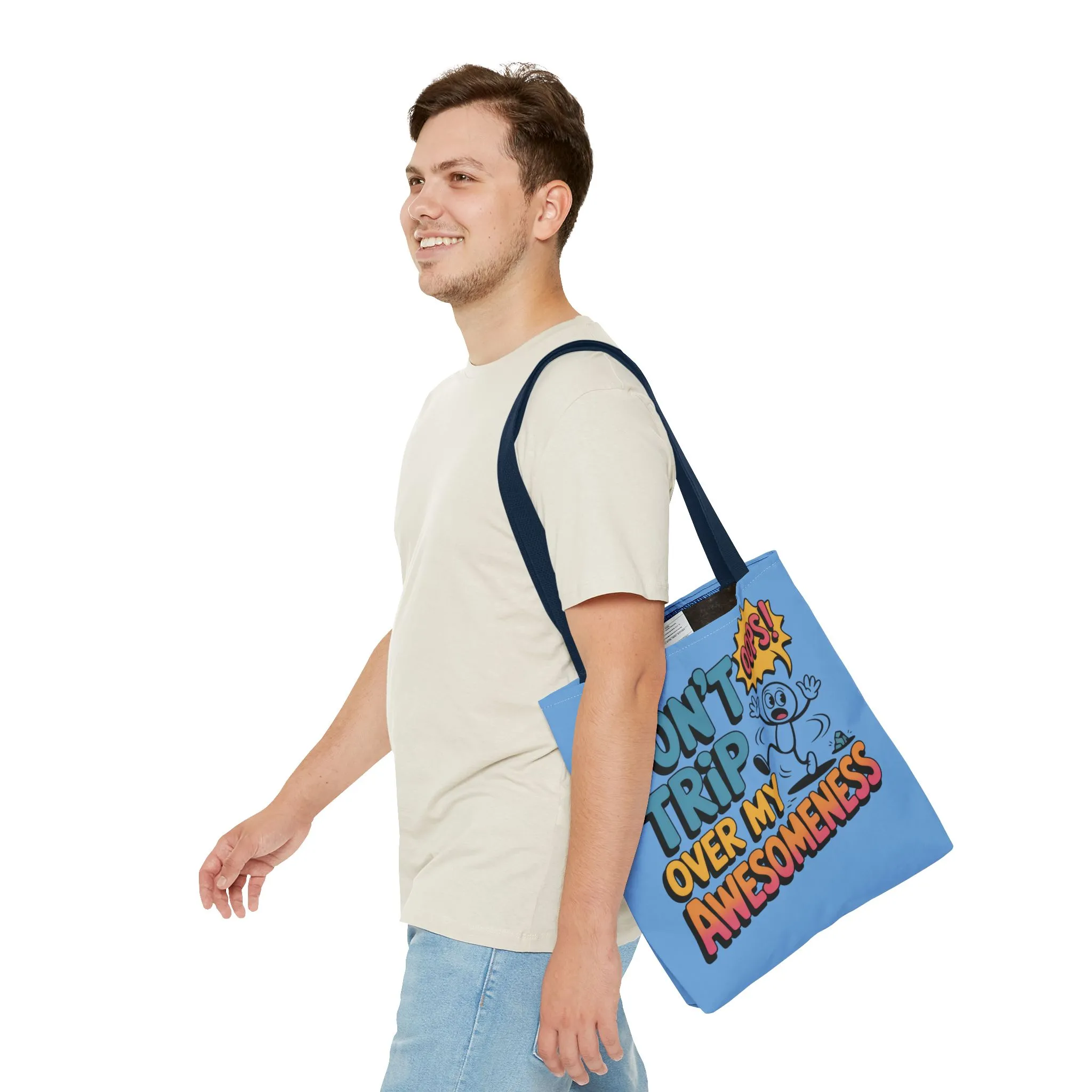 Funny Tote Bag - "Don't Trip Over My Awesomeness" - Perfect for Gifts, Beach Days, Shopping, & More!, , Large Tote Bag, beach weekender bag - Image 13