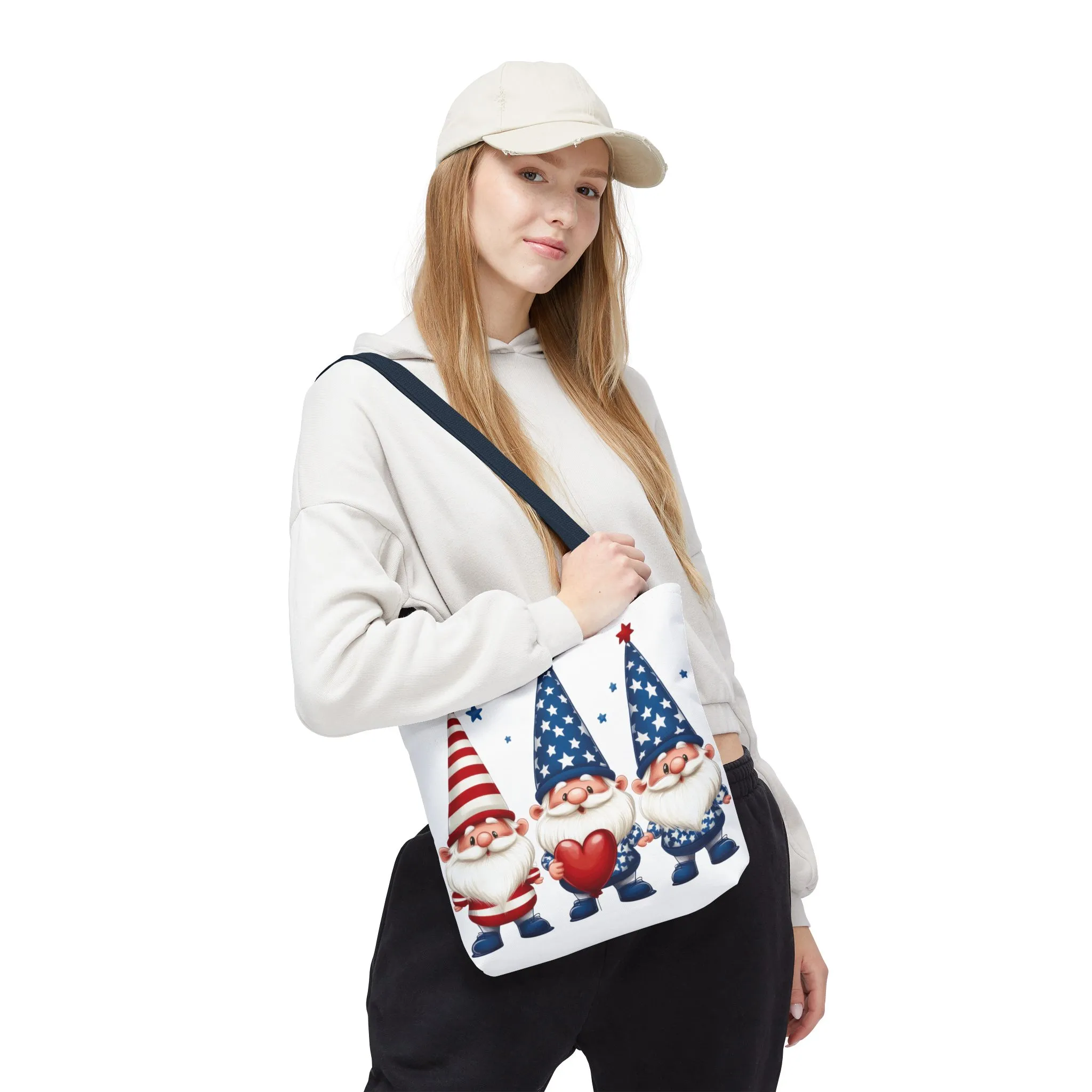 Patriotic Gnome Tote Bag, Stars and Stripes Reusable Grocery Bag, Cute Gnome Summer Bag, Holiday Gift Tote, Eco-Friendly Shopping Bag - Image 35