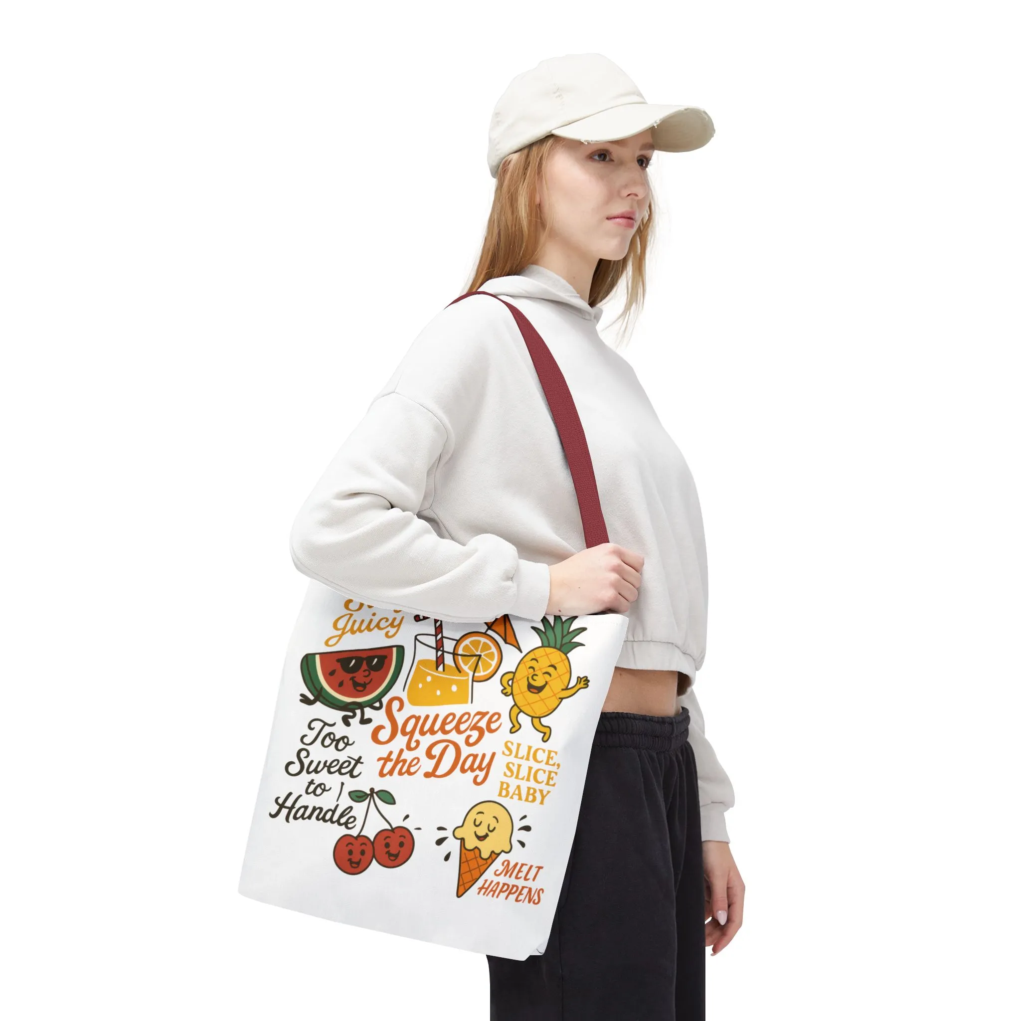 Juicy Summer Tote Bag, Fun Beach Carryall, Perfect for Grocery Shopping, Reusable Market Tote, Cute Gift for Fruit Lovers, Large Tote Bag - Image 60