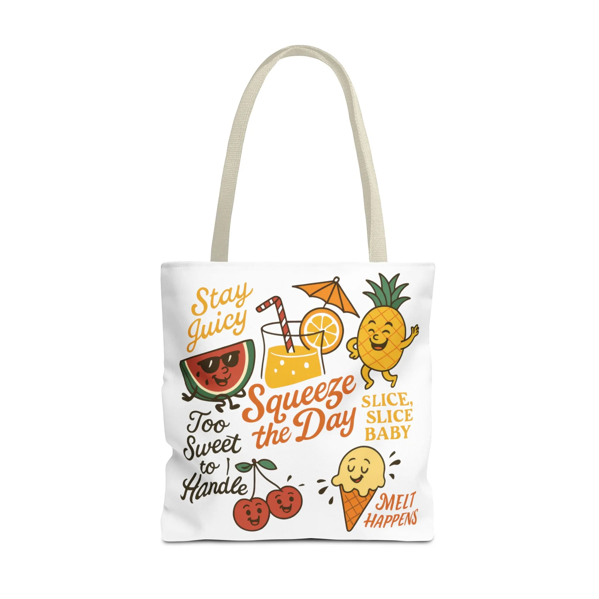 Juicy Summer Tote Bag, Fun Beach Carryall, Perfect for Grocery Shopping, Reusable Market Tote, Cute Gift for Fruit Lovers, Large Tote Bag - Image 16