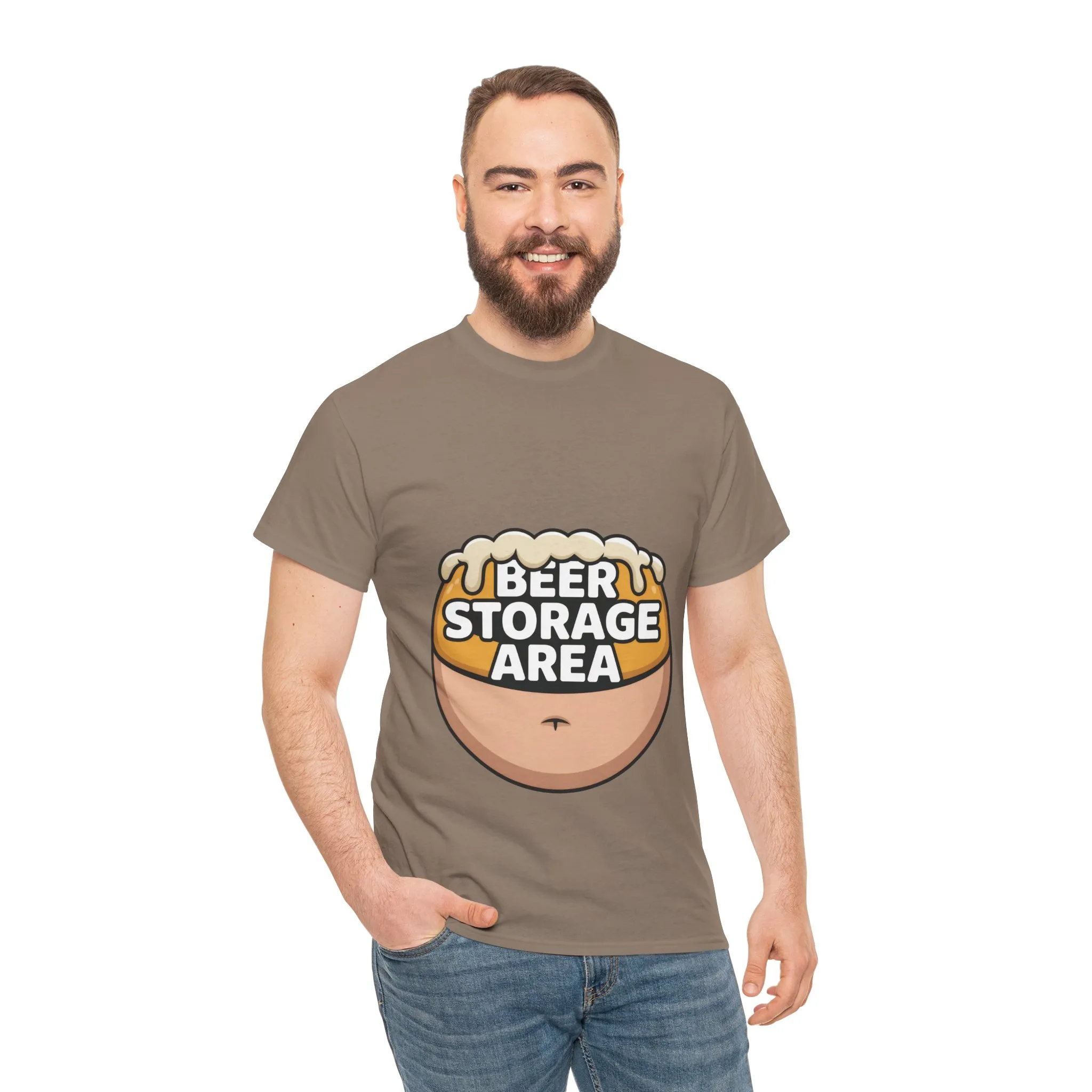 Funny Beer Belly T-Shirt, Beer Storage Area Graphic Tee for Men, Dad Bod Humor Shirt, Beer Lovers Gift, Drinking Gift, Party Apparel - Image 32