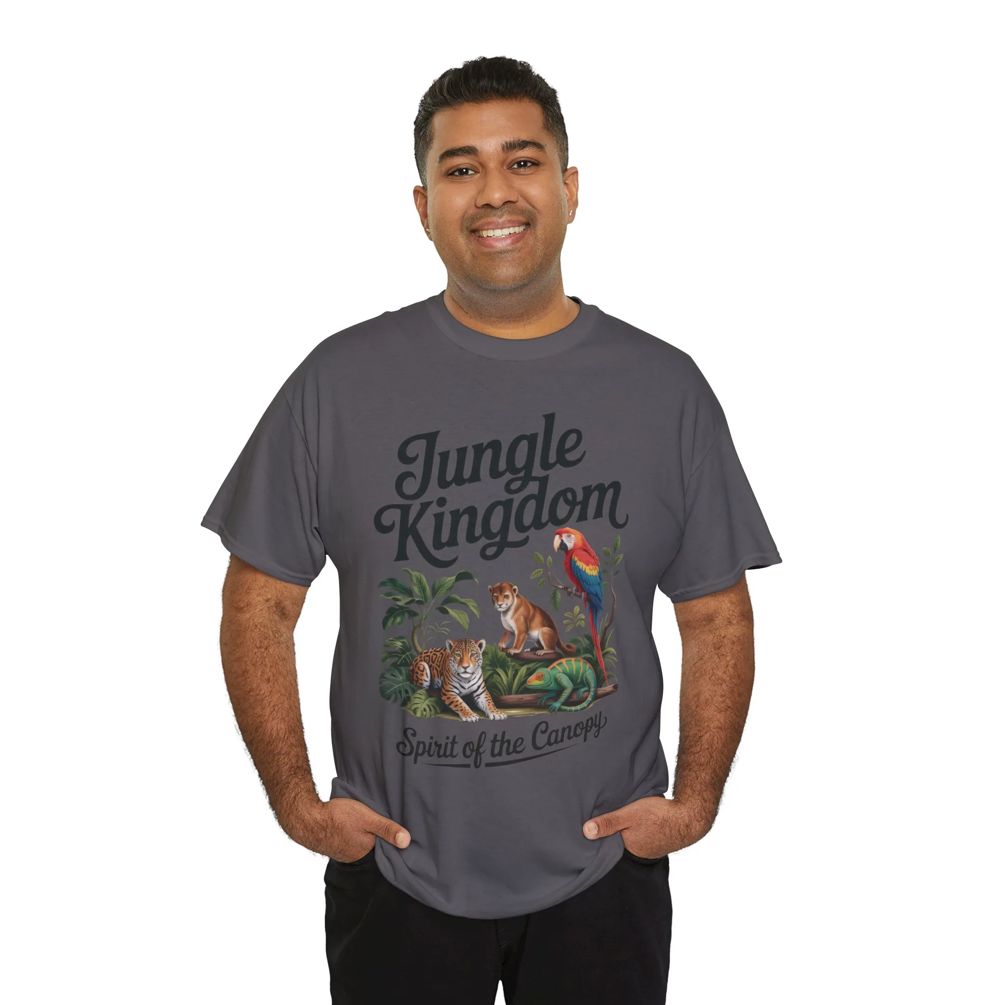 Mens Jungle Kingdom Tee - Nature Lover T-Shirt, Animal Graphic Tee, Eco-Friendly Gift, Summer Fashion, Adventure Outfit - Image 19