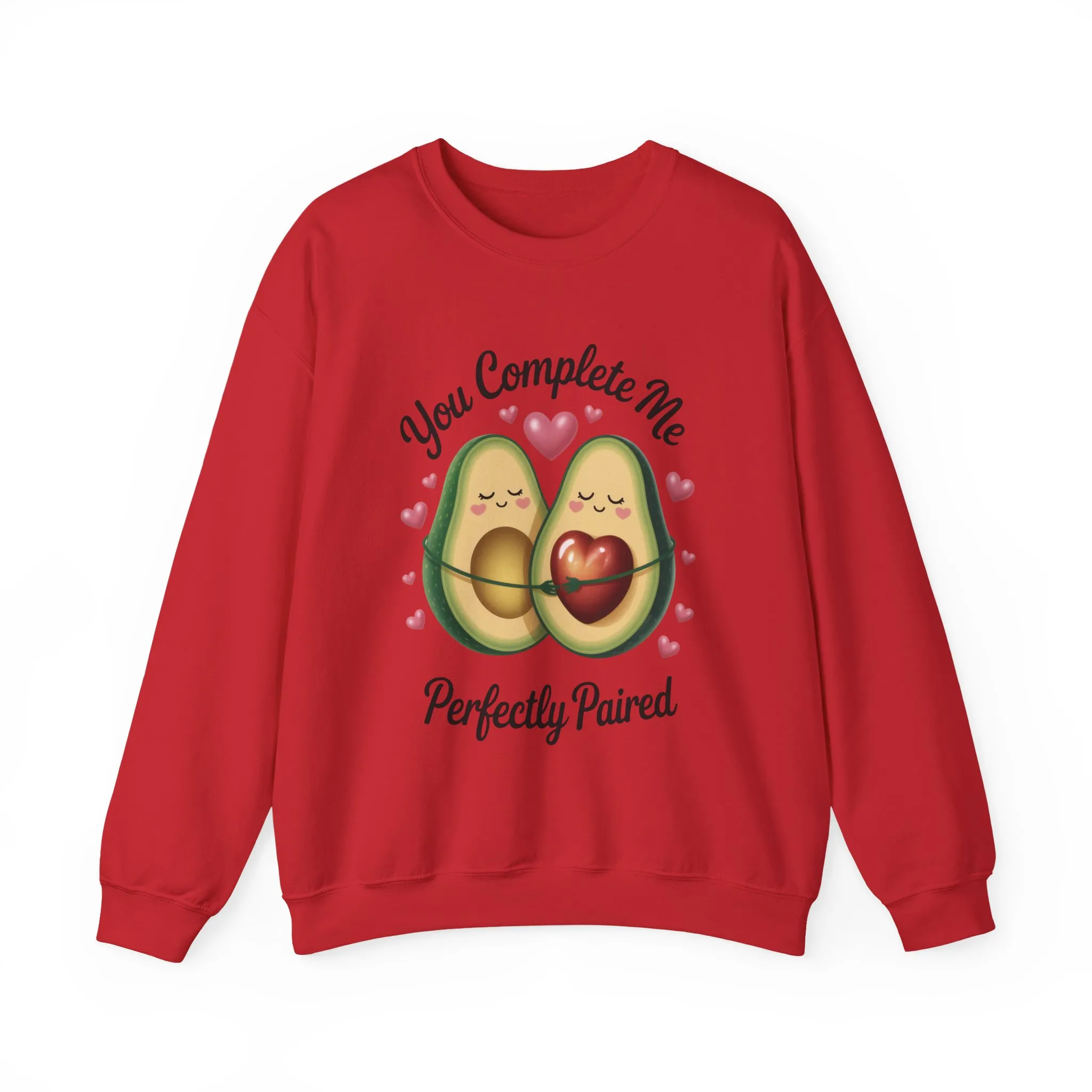 Cute Avocado Love Crewneck Sweatshirt, Sweatshirt for Couples, Perfect Gift for Valentines Day, Cozy Apparel, Avocado Lover Gift - Image 25