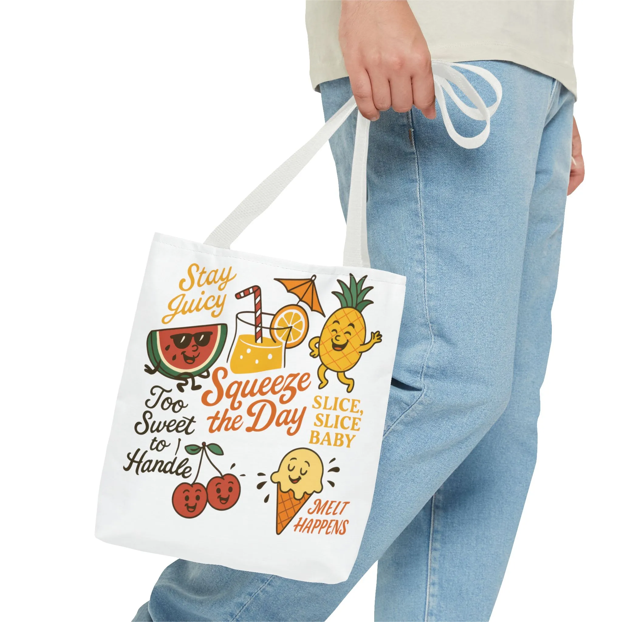 Juicy Summer Tote Bag, Fun Beach Carryall, Perfect for Grocery Shopping, Reusable Market Tote, Cute Gift for Fruit Lovers, Large Tote Bag - Image 68