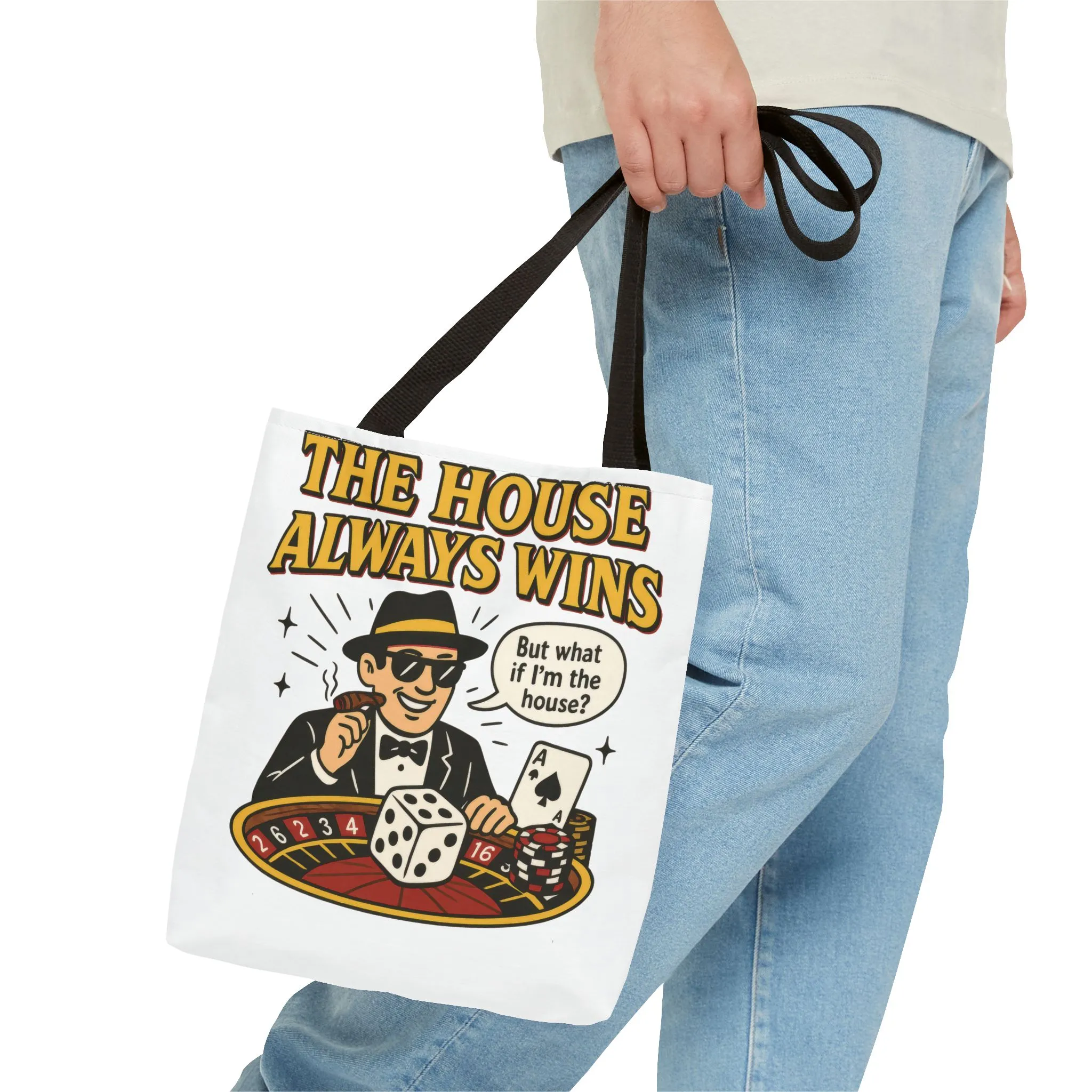 Casino Vibes Tote Bag, Fun Gift for Gamblers, Everyday Use, Travel Accessory, Stylish Shopping Bag, Unique Gambling Merch - Image 8