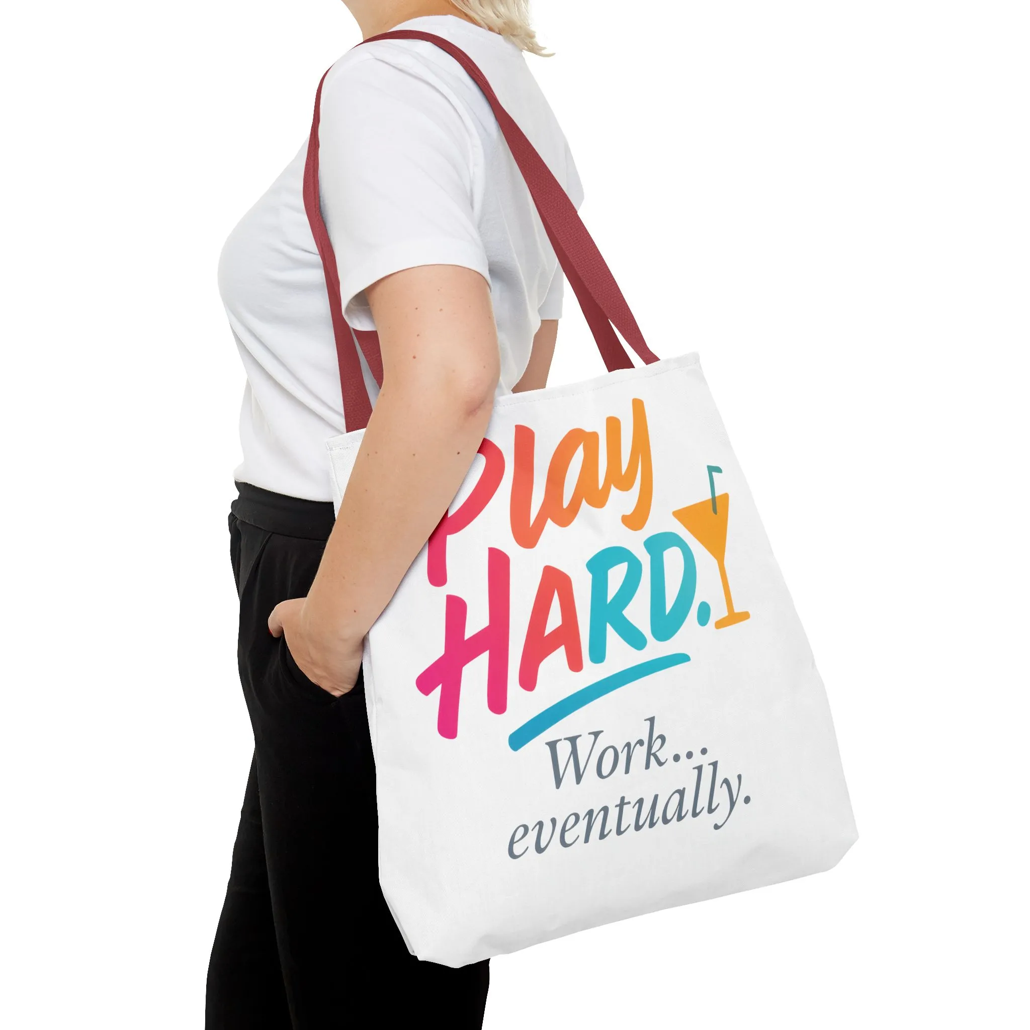 Play Hard Tote Bag - Fun, Stylish, Tote for Work & Play, Summer, Gift, Beach Bag, Everyday Carry, Beach Weekender Bag, large canvas bag - Image 19