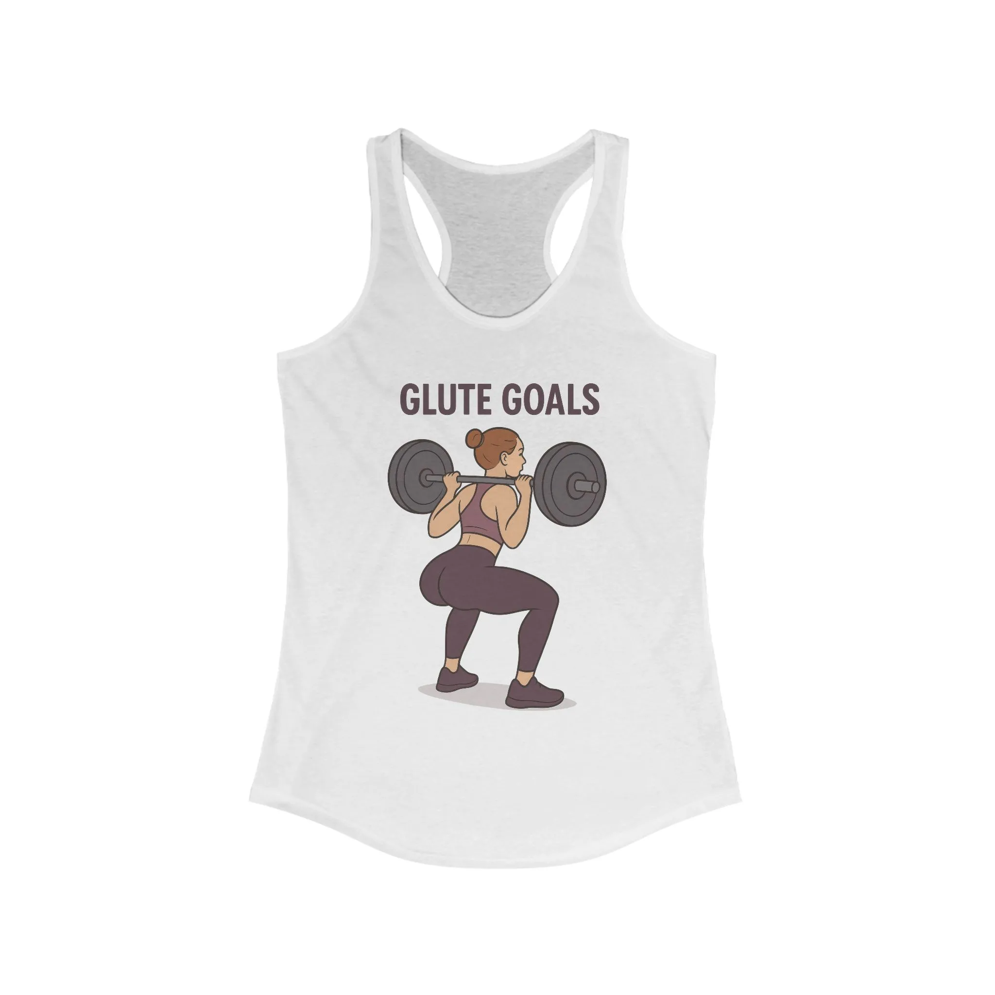 Glute Goals Workout Tank, Fitness Apparel for Women, Gym Top, Activewear, Motivational Exercise Shirt, Womens Squat Gym Shirt, Fit Girl Gift