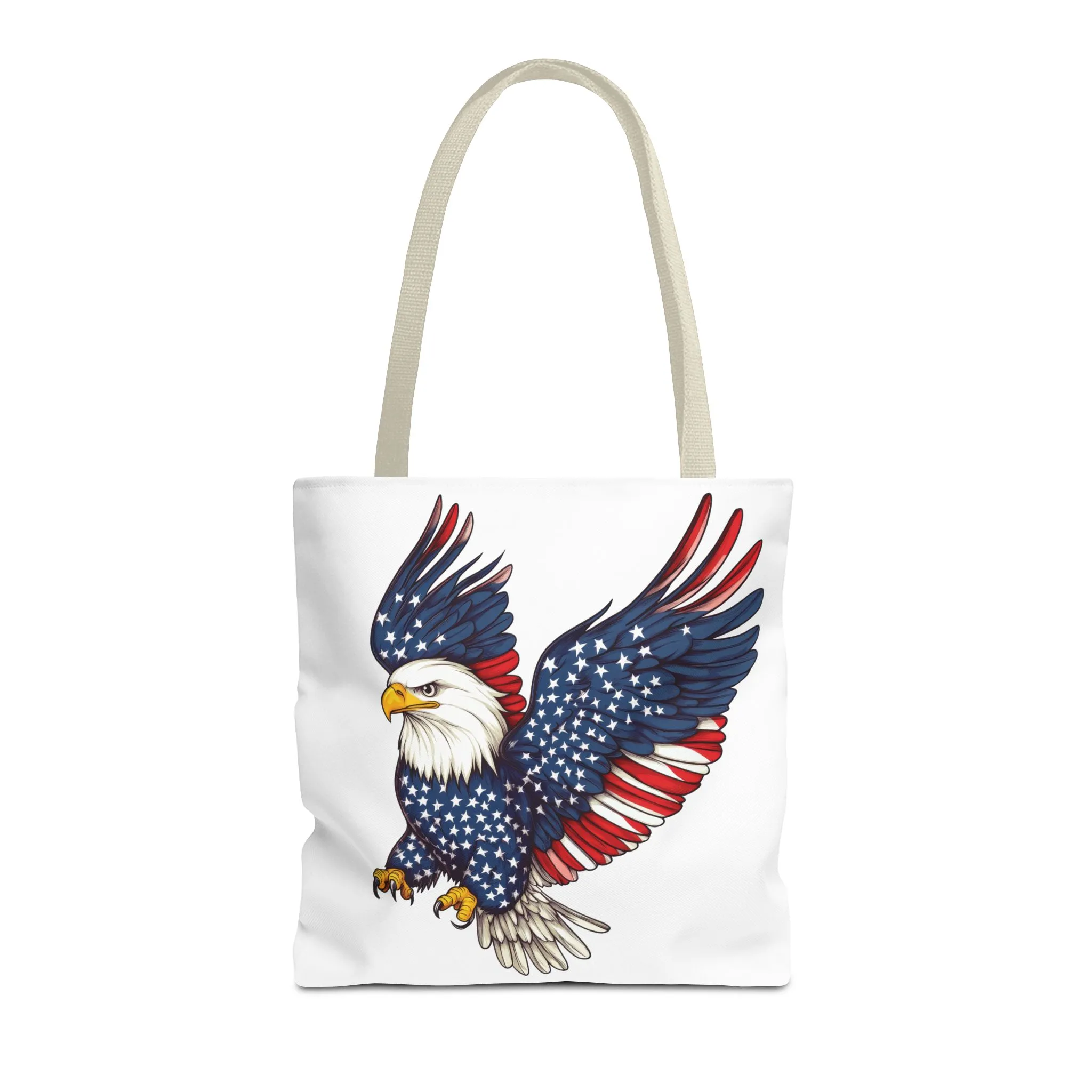 Patriotic Eagle Tote Bag, AOP, Perfect for July 4th, Festivals, Eco-Friendly Shopping, Gift for Nature Lovers, large canvas bag, beach bag - Image 25