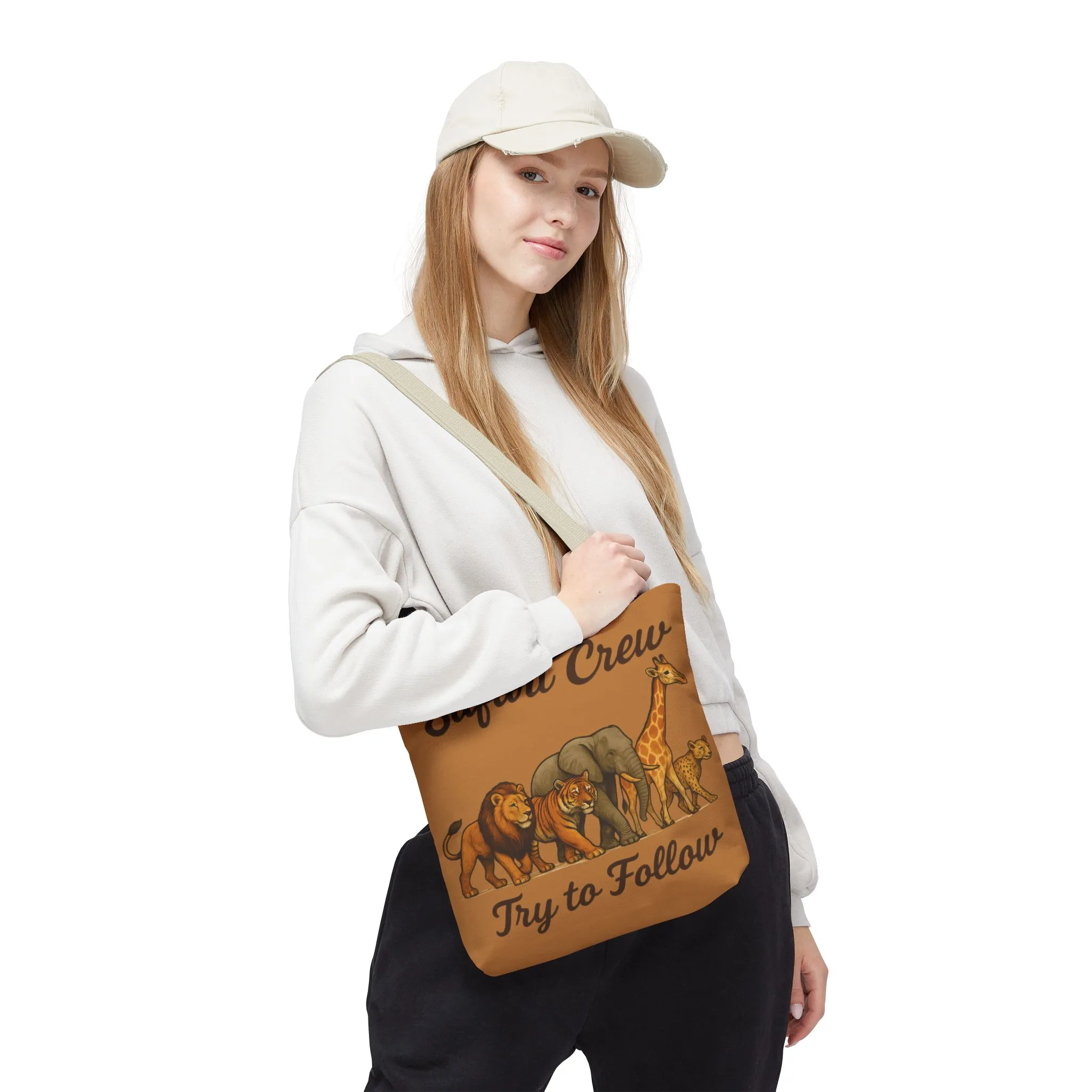 Safari Crew Tote Bag - Animal Print, Gift for Wildlife Lovers, Eco-Friendly, Stylish Grocery Bag, Adventure Enthusiast Essential - Image 20