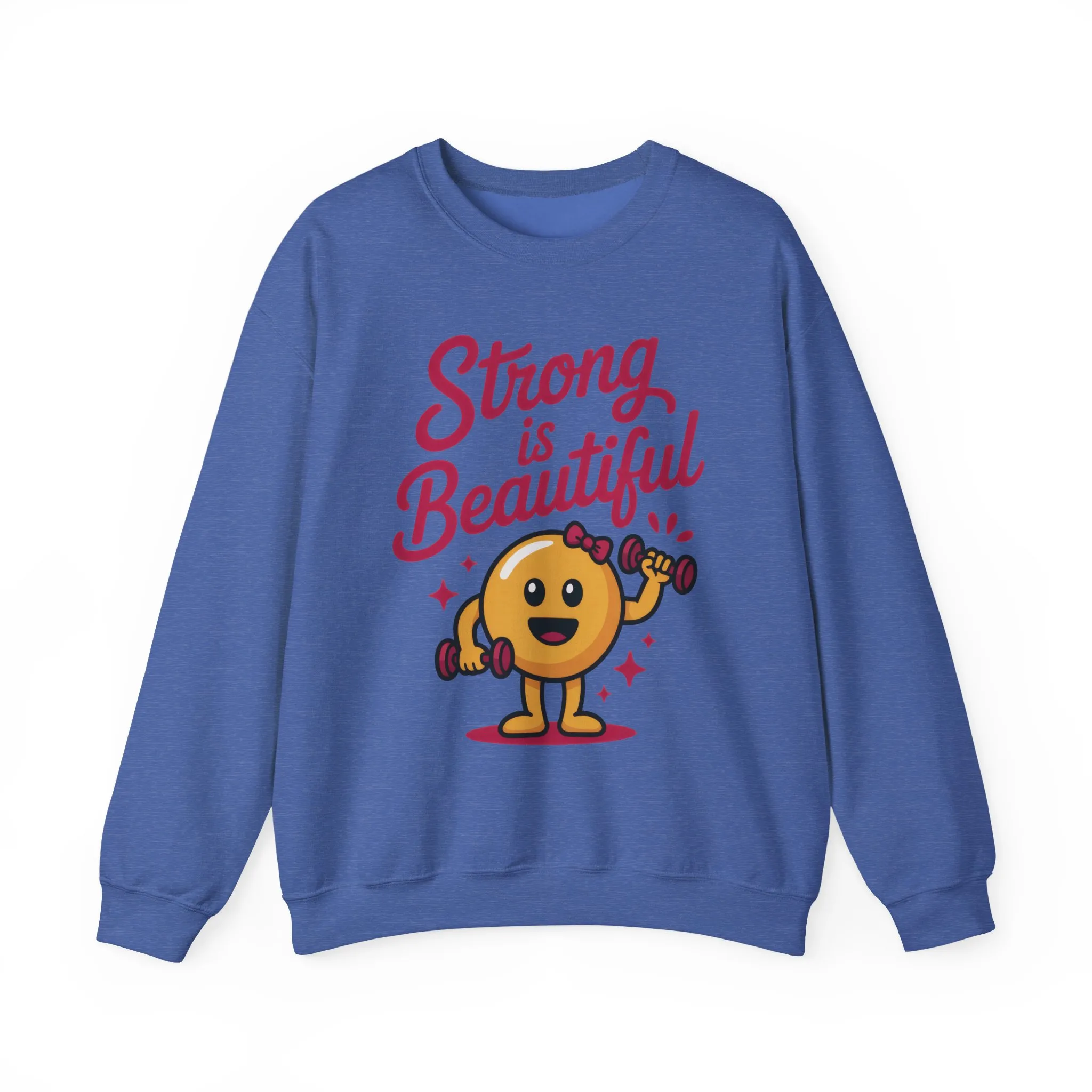 Strong is Beautiful Womens Crewneck Sweatshirt, Cute Fitness Graphic Pullover, Gym and Workout Motivation Sweater, Gift for Fitness Lovers - Image 19