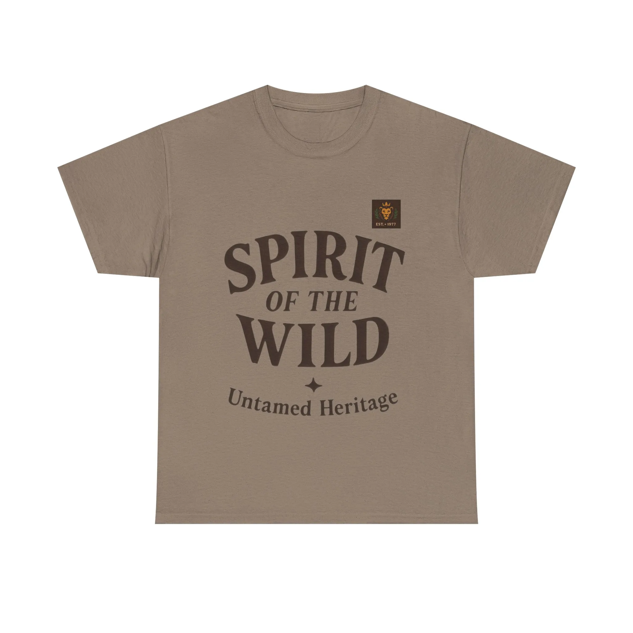 Spirit of the Wild Mens Heavy Cotton Tee, Nature Lover Gift, Outdoor Adventure Shirt, Unisex Tee, Casual Wear, Unique Graphic Apparel - Image 13