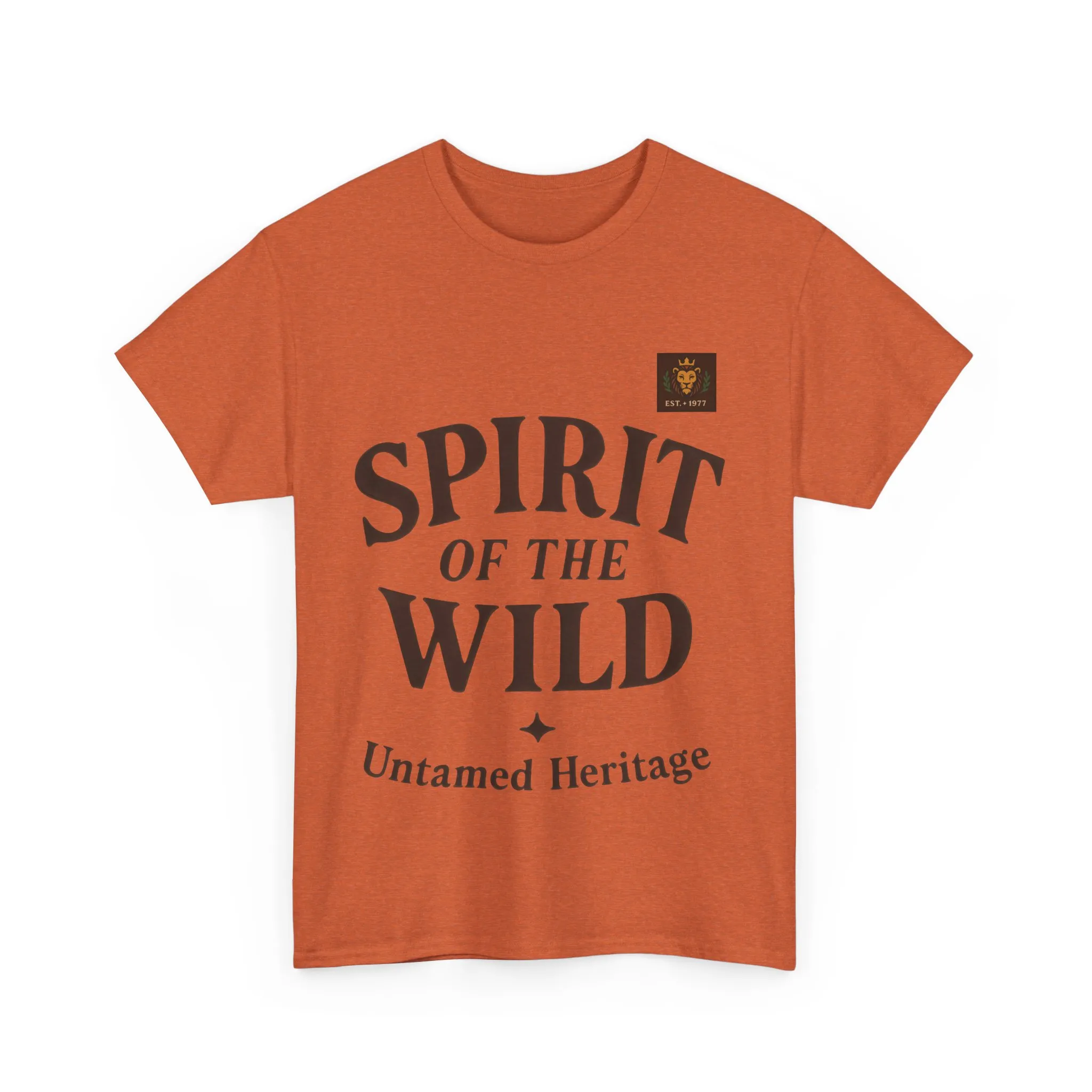 Spirit of the Wild Mens Heavy Cotton Tee, Nature Lover Gift, Outdoor Adventure Shirt, Unisex Tee, Casual Wear, Unique Graphic Apparel - Image 9