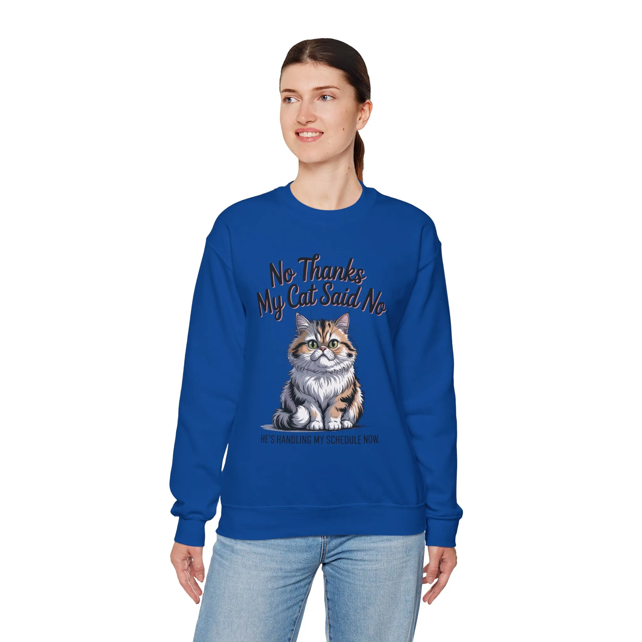 Funny Cat Crewneck Sweatshirt - Ideal Gift for Cat Lovers, Cozy Animal Sweater, Novelty Pet Lover Gift, Cute Cat-Themed Apparel, [...] - Image 21
