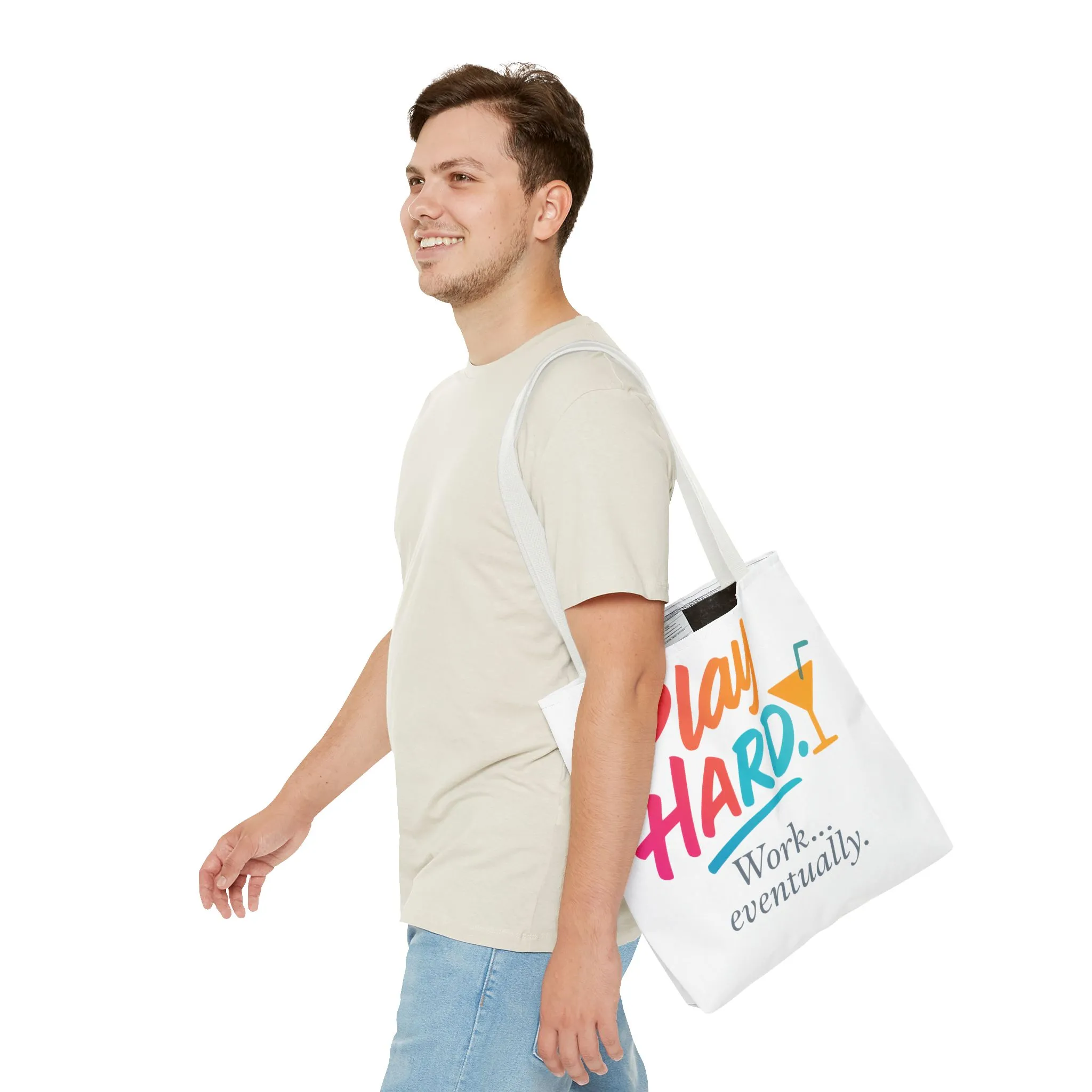 Play Hard Tote Bag - Fun, Stylish, Tote for Work & Play, Summer, Gift, Beach Bag, Everyday Carry, Beach Weekender Bag, large canvas bag - Image 28