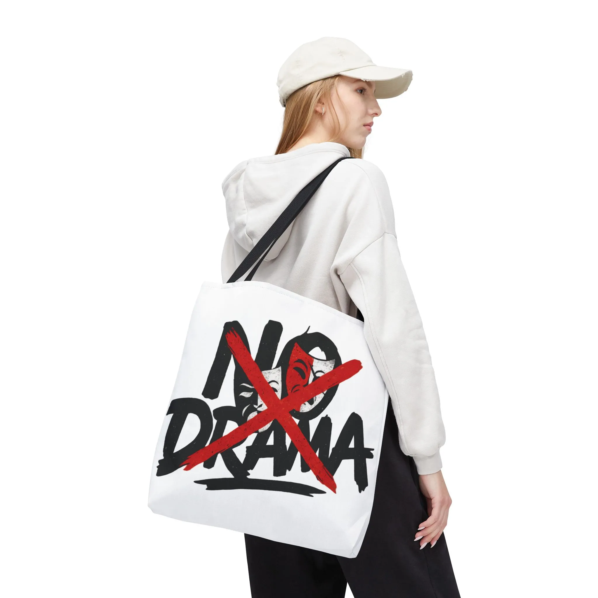 No Drama Tote Bag, Stylish Canvas Bag for Everyday Use, Perfect Gift for Friends, Beach Days, Shopping, and Travel, Large Tote Bag - Image 15