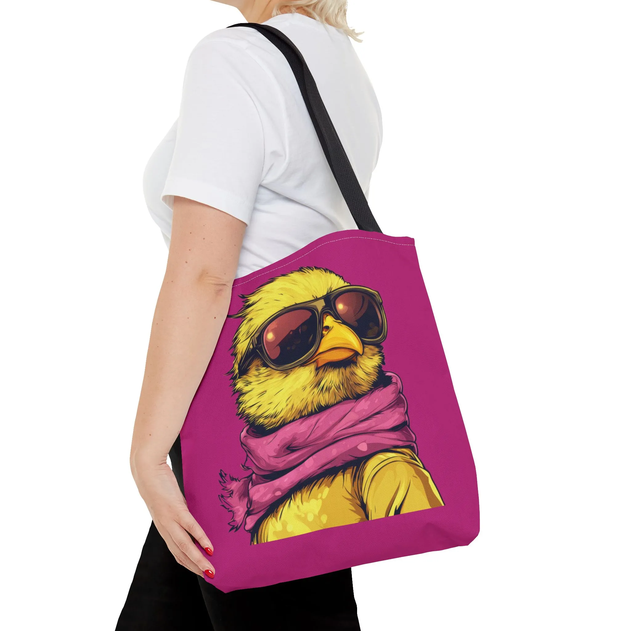 Chic Bird Tote Bag, Trendy Shopping Tote, Eco-friendly Bag, Gift for Animal Lovers, Summer Accessory, Beach Weekender Bag, Large Canvas Bag - Image 14