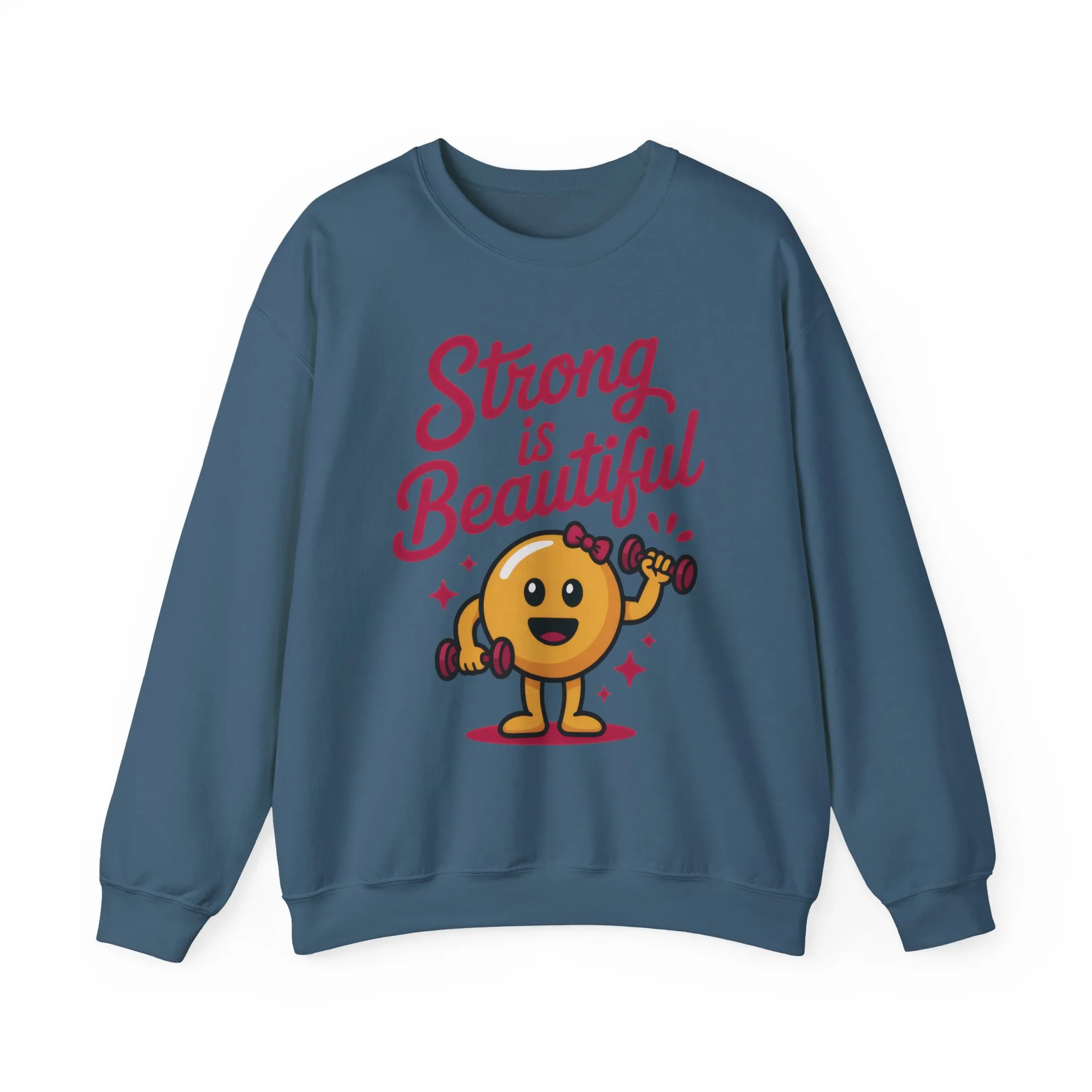 Strong is Beautiful Womens Crewneck Sweatshirt, Cute Fitness Graphic Pullover, Gym and Workout Motivation Sweater, Gift for Fitness Lovers - Image 31
