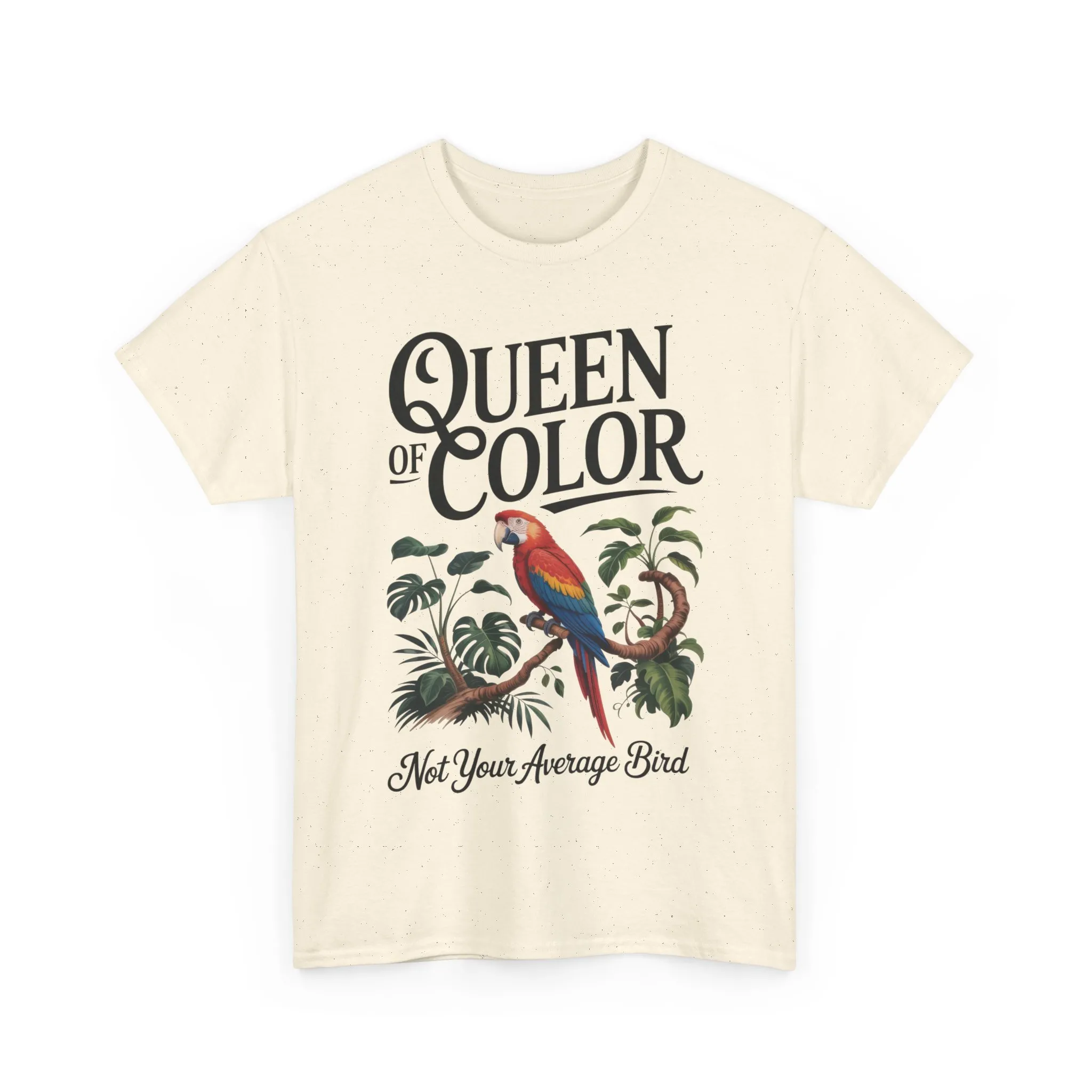 Colorful Queen Womens Tee, Fun Graphic T-Shirt, Casual Wear, Gift for Bird Lovers, Trendy Summer Apparel - Image 31