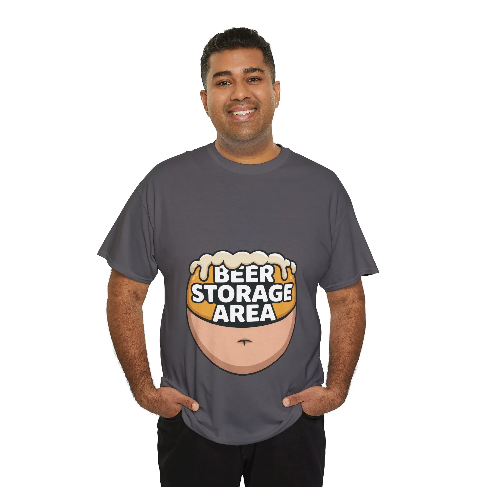 Funny Beer Belly T-Shirt, Beer Storage Area Graphic Tee for Men, Dad Bod Humor Shirt, Beer Lovers Gift, Drinking Gift, Party Apparel - Image 18
