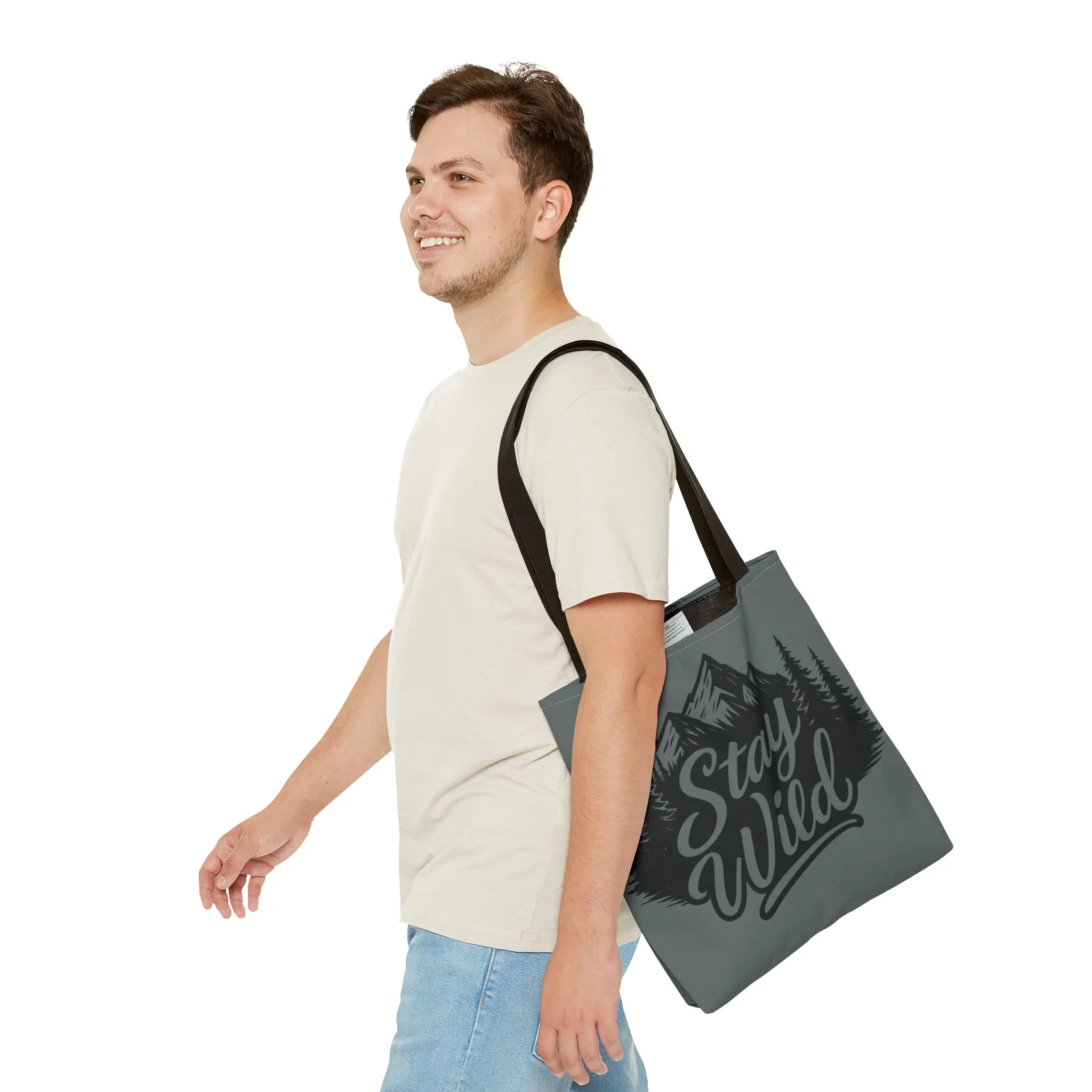 Stay Wild Tote Bag | Eco-friendly Shopping Bag, Adventure Tote, Outdoor Enthusiast Gift, Stylish Carryall, Perfect for Summer Adventures - Image 3