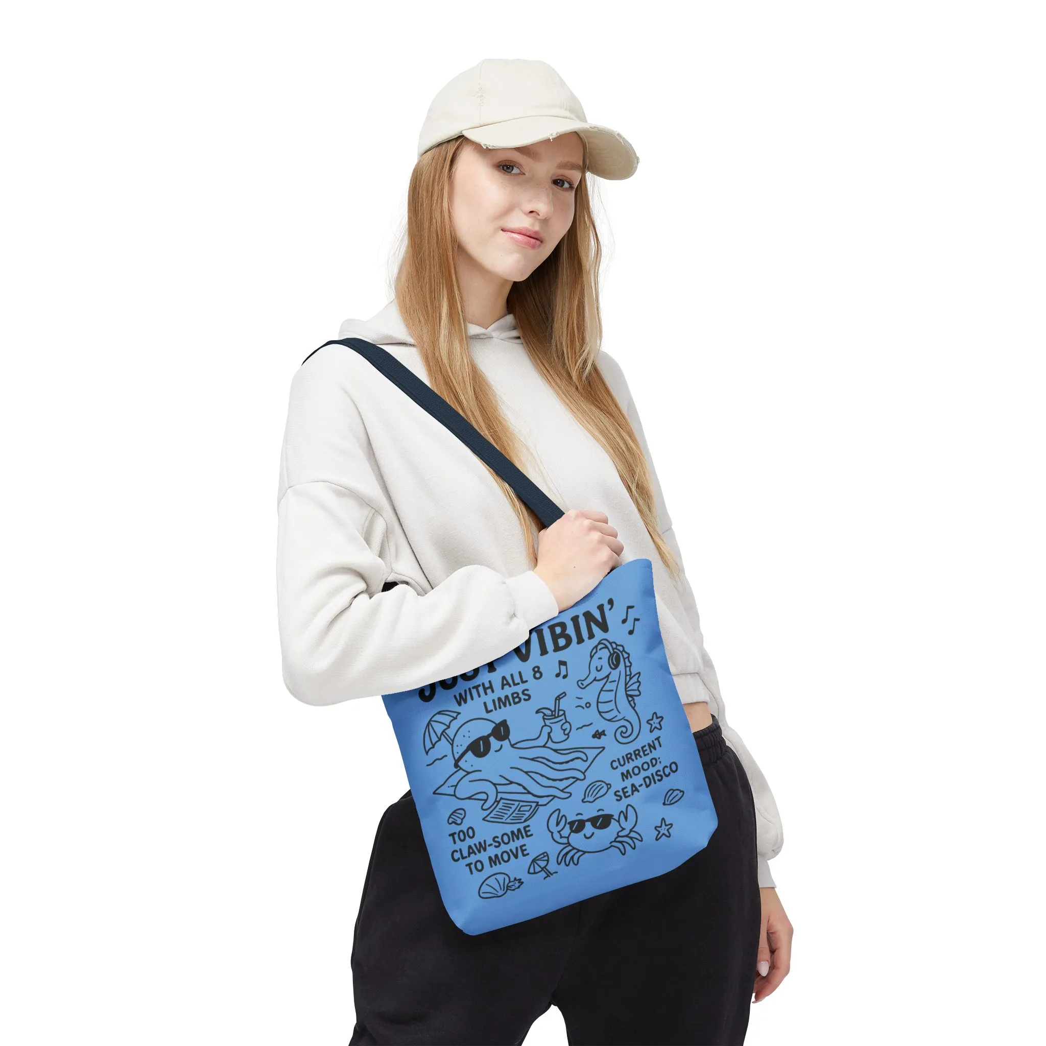 Fun Sea-Themed Tote Bag, Beach Accessories, Summer Vibes, Gift for Ocean Lovers, Reusable Shopping Bag, Cute Beach Tote - Image 10