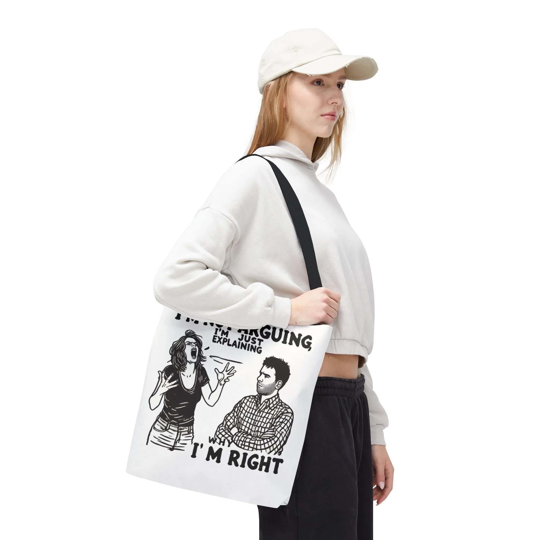 Funny Quote Tote Bag, I'm Not Arguing Tote, Gift for Mom, Shopping Bag, Sarcastic Humor Bag, Funny Gift Women - Image 15