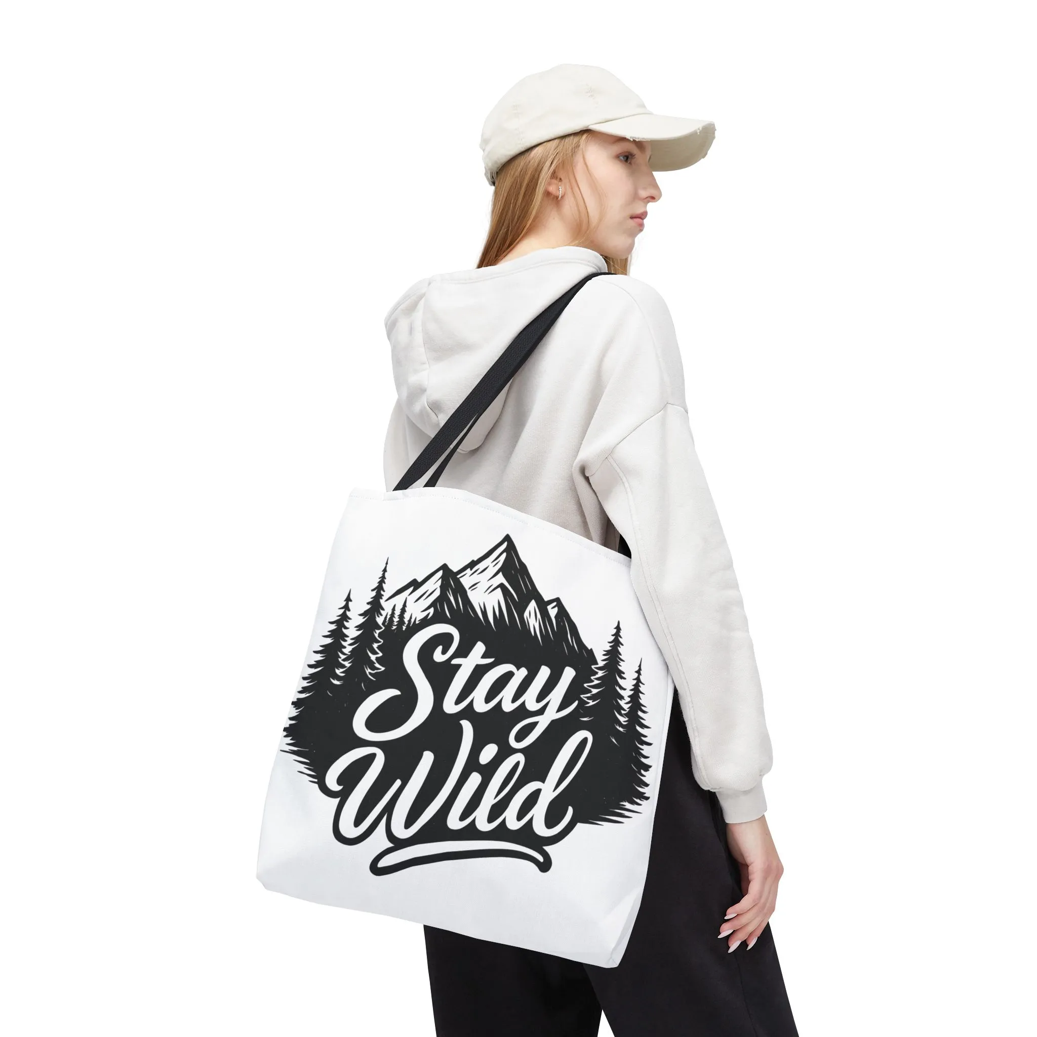 Stay Wild Tote Bag | Eco-friendly Shopping Bag, Adventure Tote, Outdoor Enthusiast Gift, Stylish Carryall, Perfect for Summer Adventures - Image 5