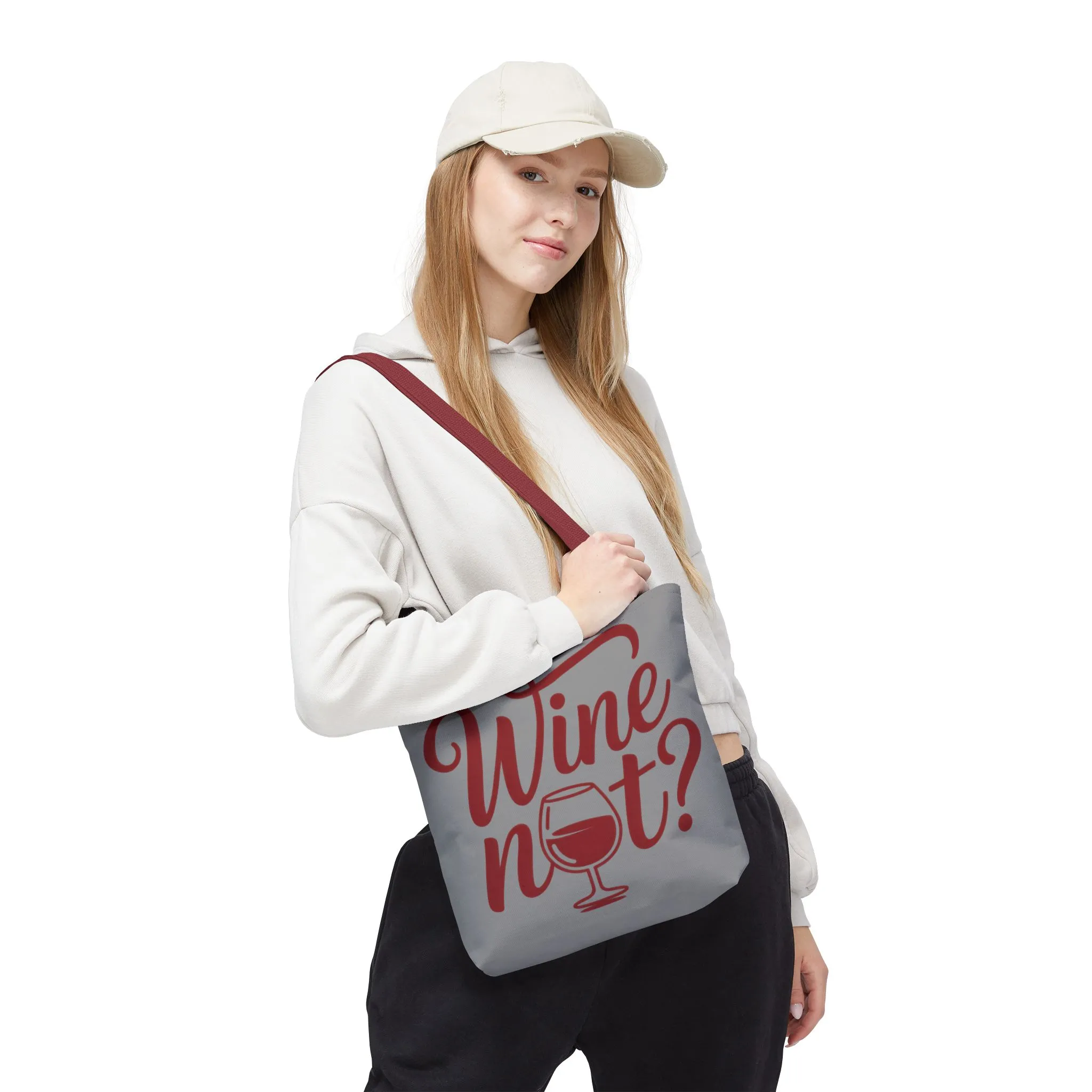 Wine Not? Tote Bag - Fun Wine Lover's Accessory for Parties, Gift for Wine Enthusiasts, Perfect for Grocery or Beach Outings, AOP Design - Image 30