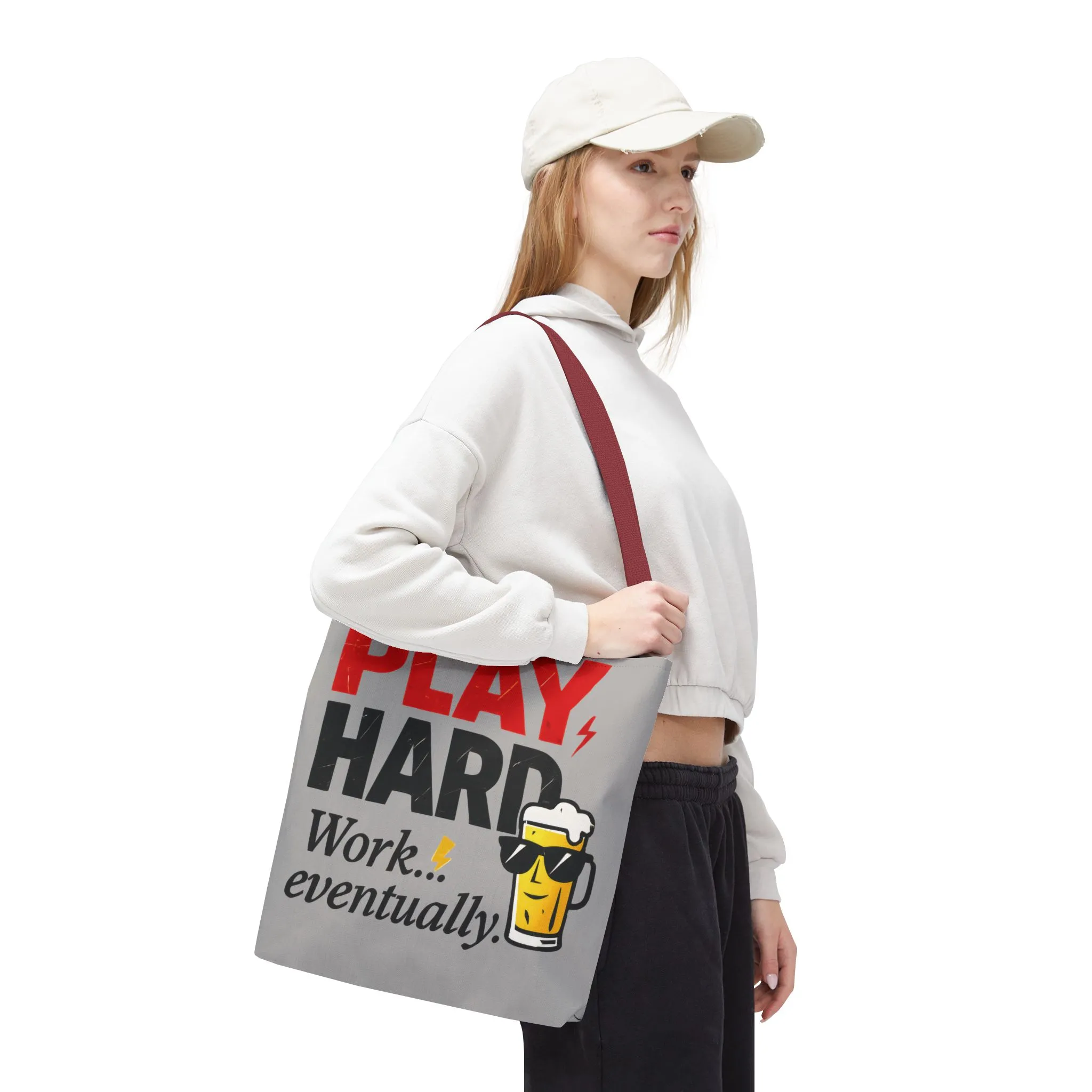 Play Hard Tote Bag - Fun, Stylish, Tote for Work & Play, Summer, Gift, Beach Bag, Everyday Carry, Beach Weekender Bag, large canvas bag - Image 25