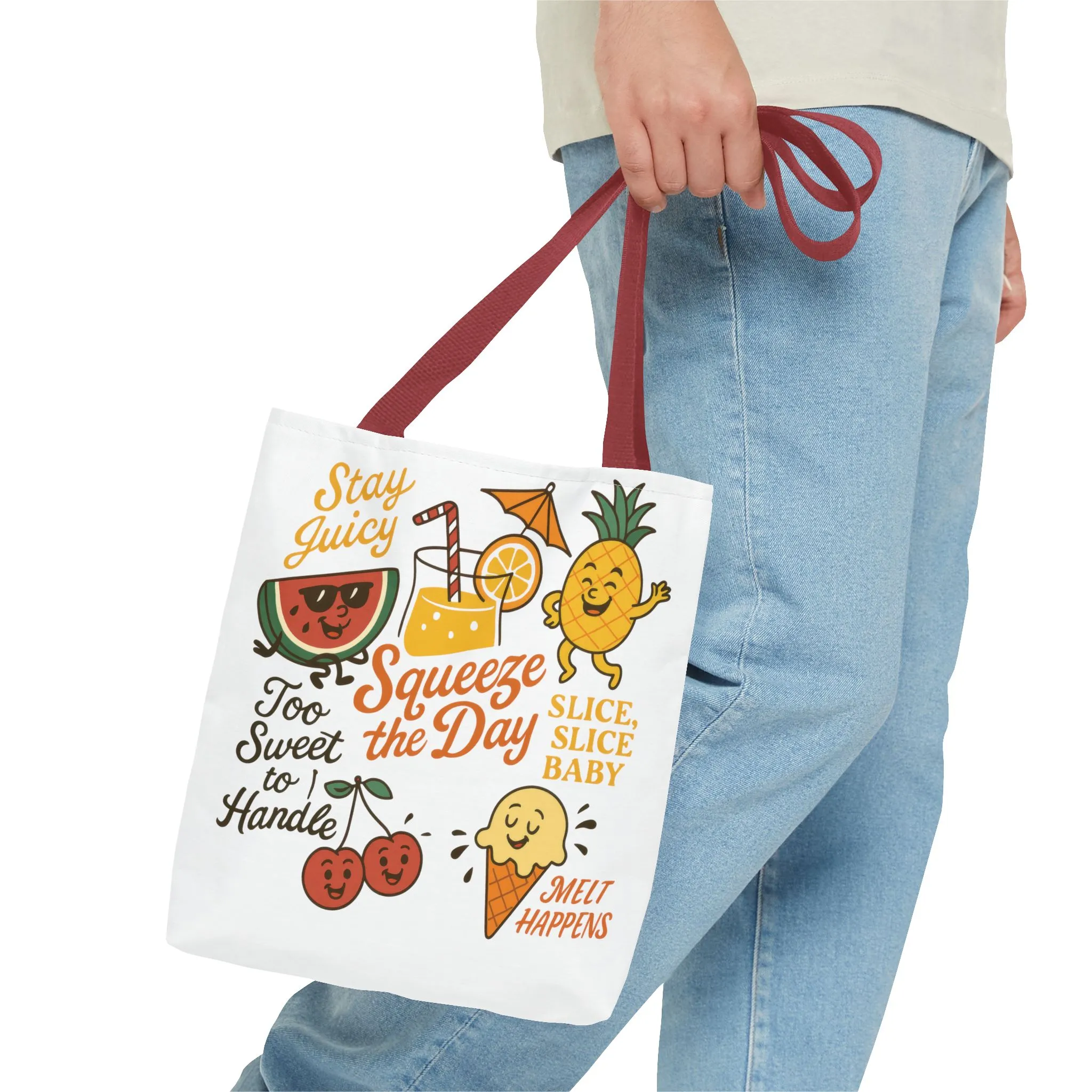 Juicy Summer Tote Bag, Fun Beach Carryall, Perfect for Grocery Shopping, Reusable Market Tote, Cute Gift for Fruit Lovers, Large Tote Bag - Image 53