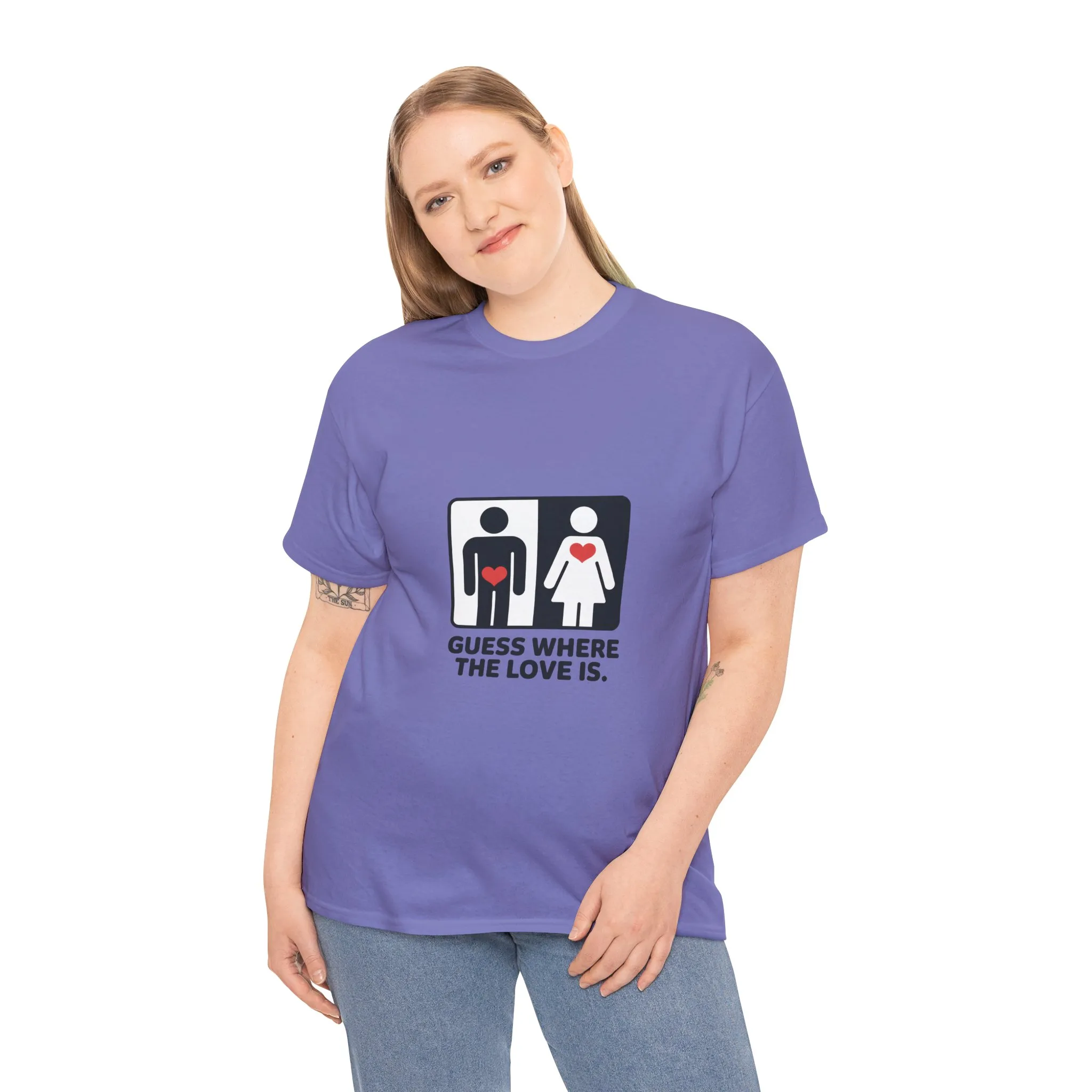 Funny Love Location Women's T-Shirt, Bold Graphic Humorous Relationship Tee, Gift for Couples, Valentine's Day Gift, Love joke tee - Image 21