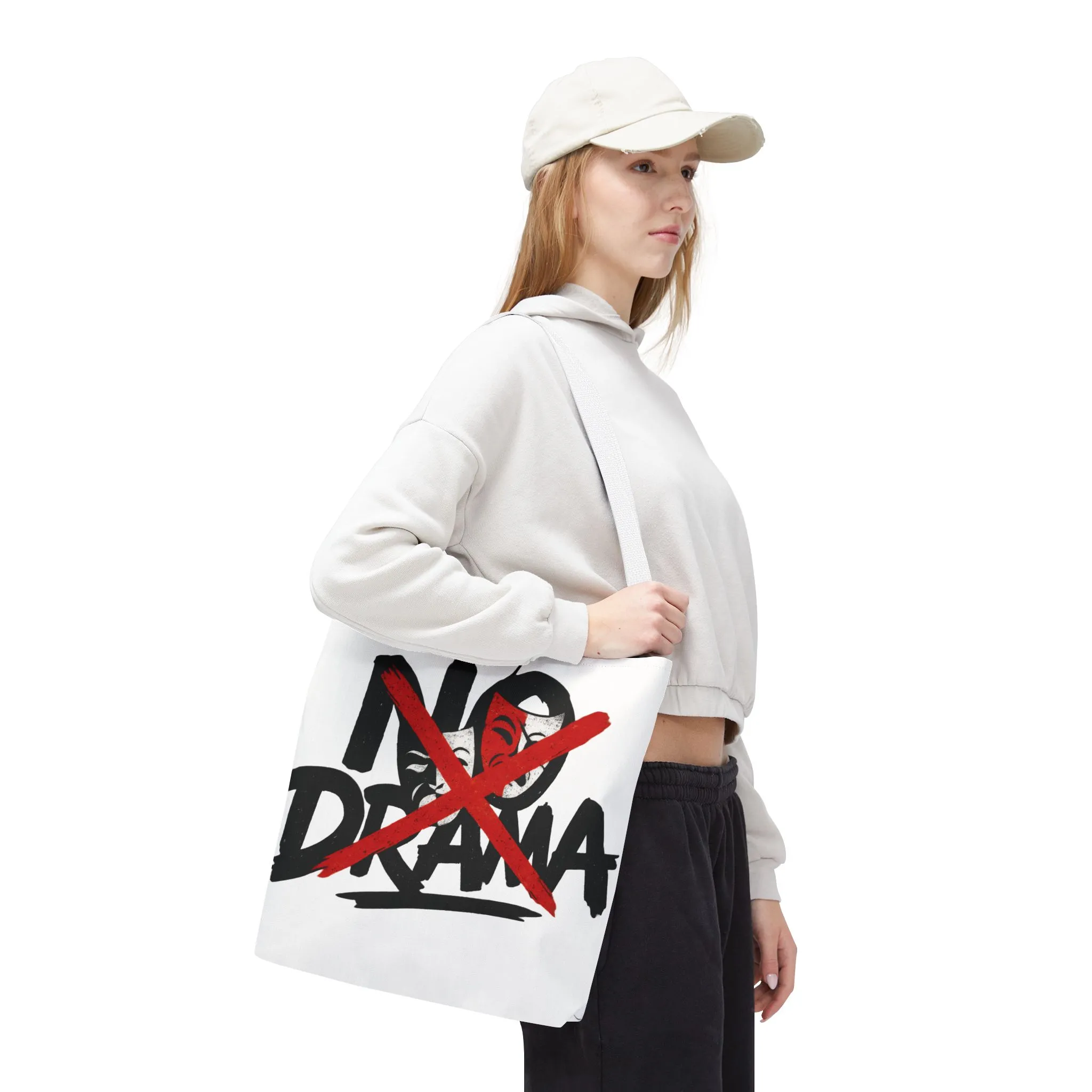 No Drama Tote Bag, Stylish Canvas Bag for Everyday Use, Perfect Gift for Friends, Beach Days, Shopping, and Travel, Large Tote Bag - Image 25