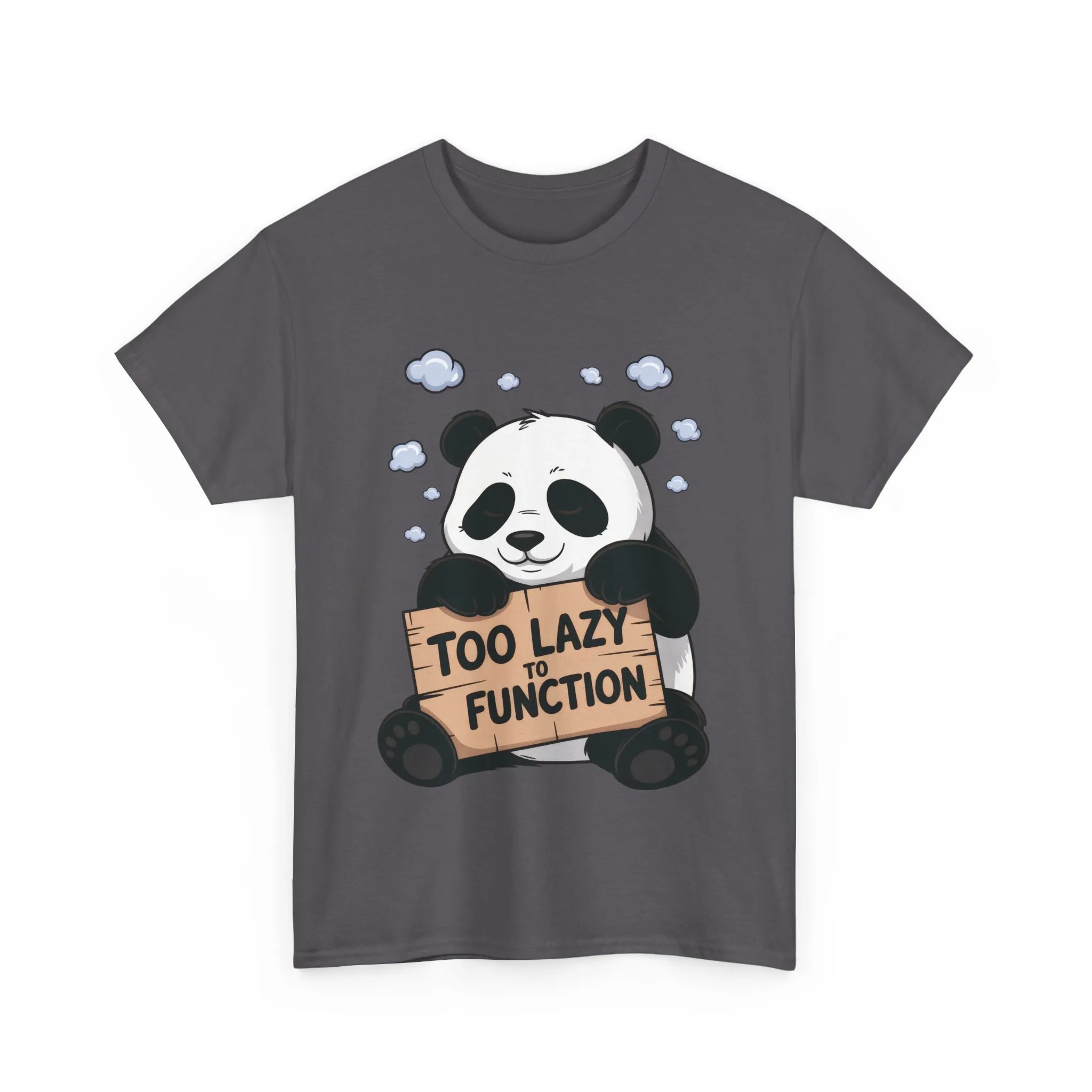 Too Lazy to Function Panda Tee, Unisex Cotton T-Shirt, Funny Shirt, Casual Wear, Gift for Sloth Lovers, Relaxed Vibe - Image 19