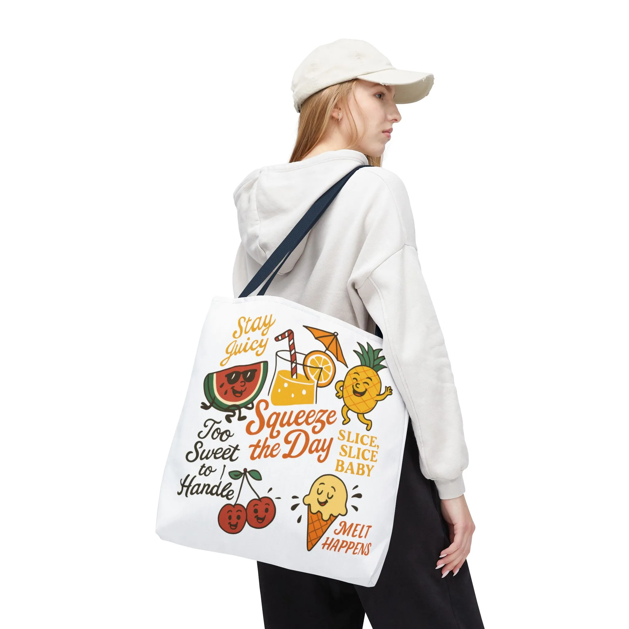 Juicy Summer Tote Bag, Fun Beach Carryall, Perfect for Grocery Shopping, Reusable Market Tote, Cute Gift for Fruit Lovers, Large Tote Bag - Image 35