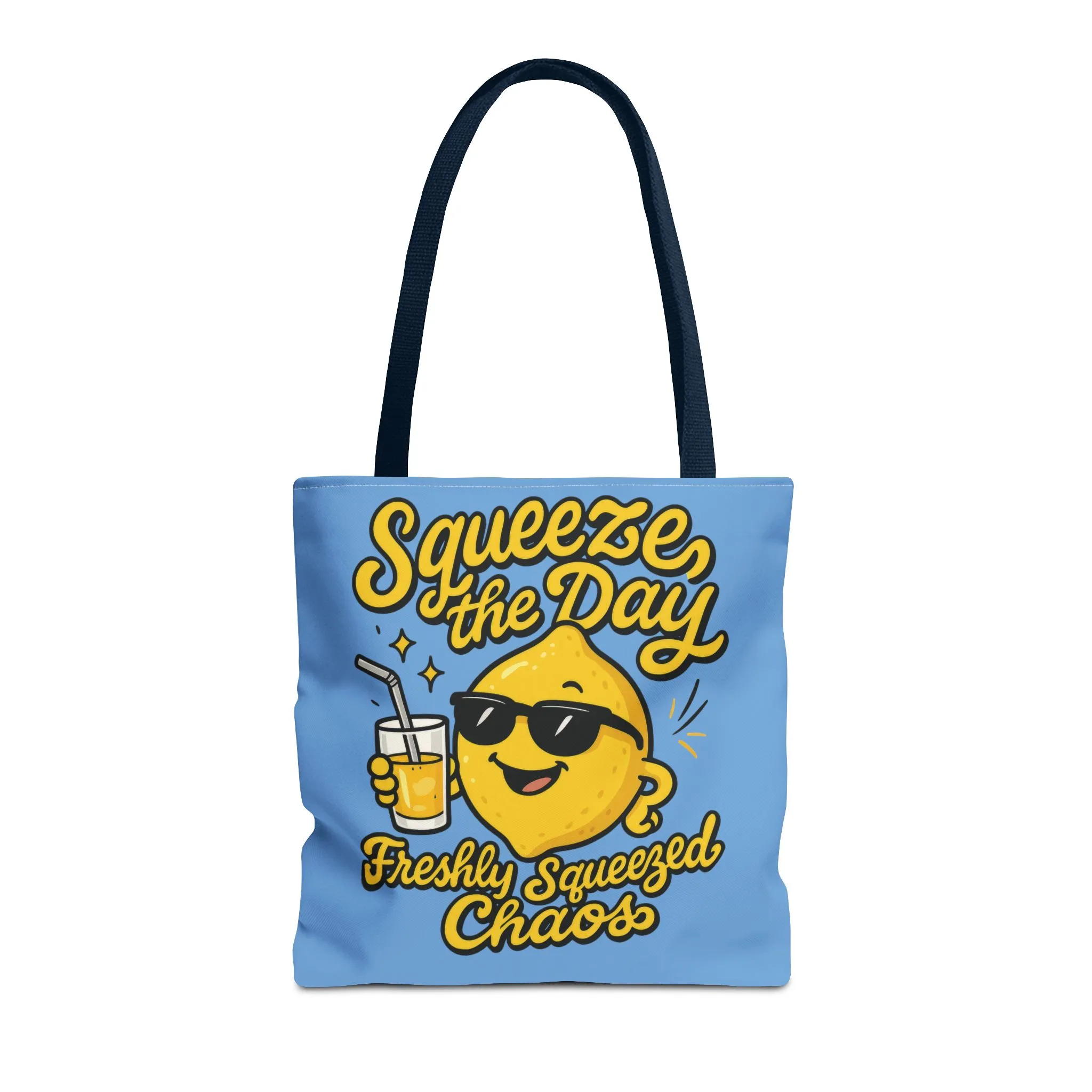 Lemon Themed Tote Bag, Squeeze the Day, Shopping Bag, Gift for Citrus Lovers, Eco-Friendly Carrier, Summer Accessory, Beach Weekender Bag - Image 11