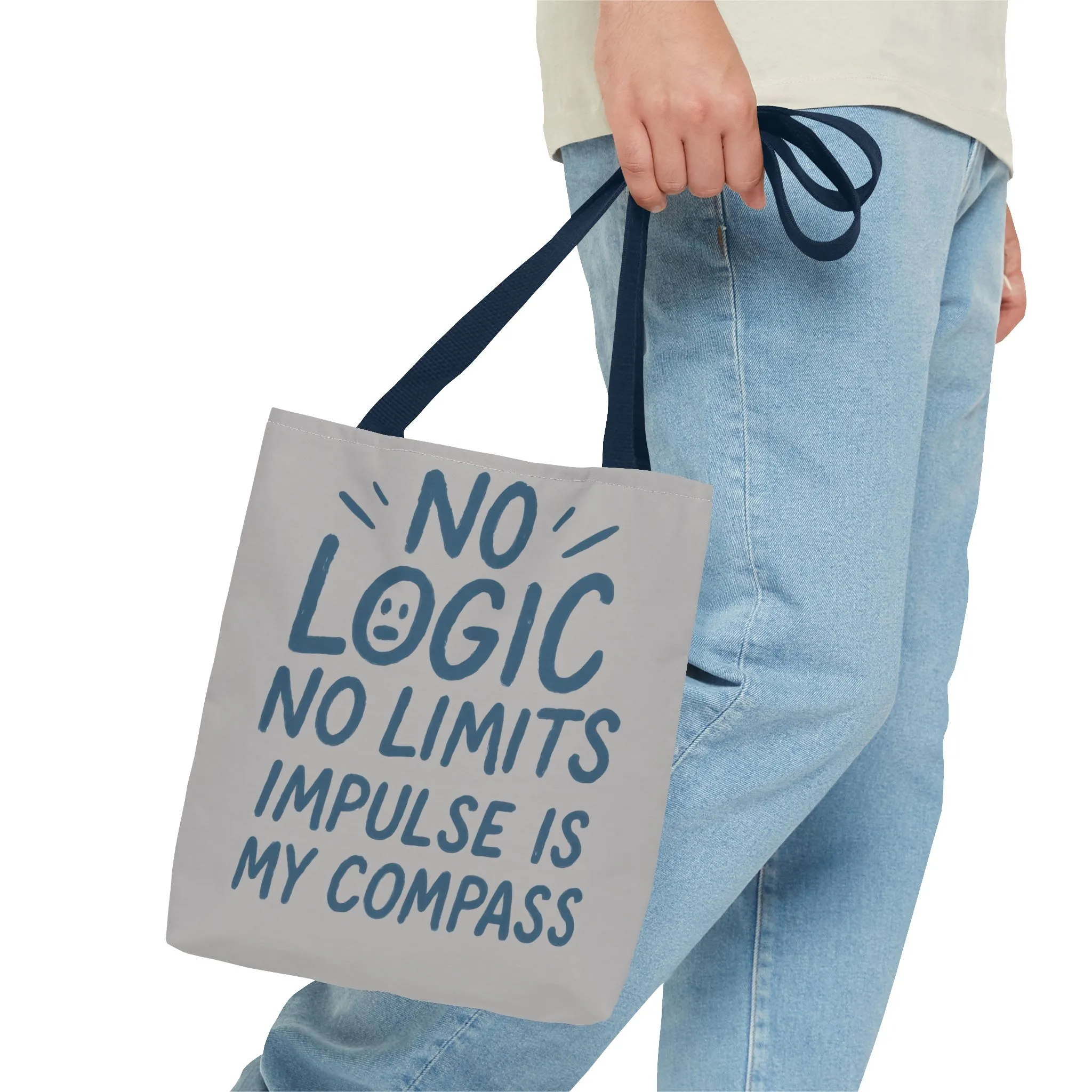 Impulse Is My Compass Tote Bag, Motivational Tote, Reusable Shopping Bag, Perfect Gift for Friends, Everyday Carry, Eco-Friendly - Image 15