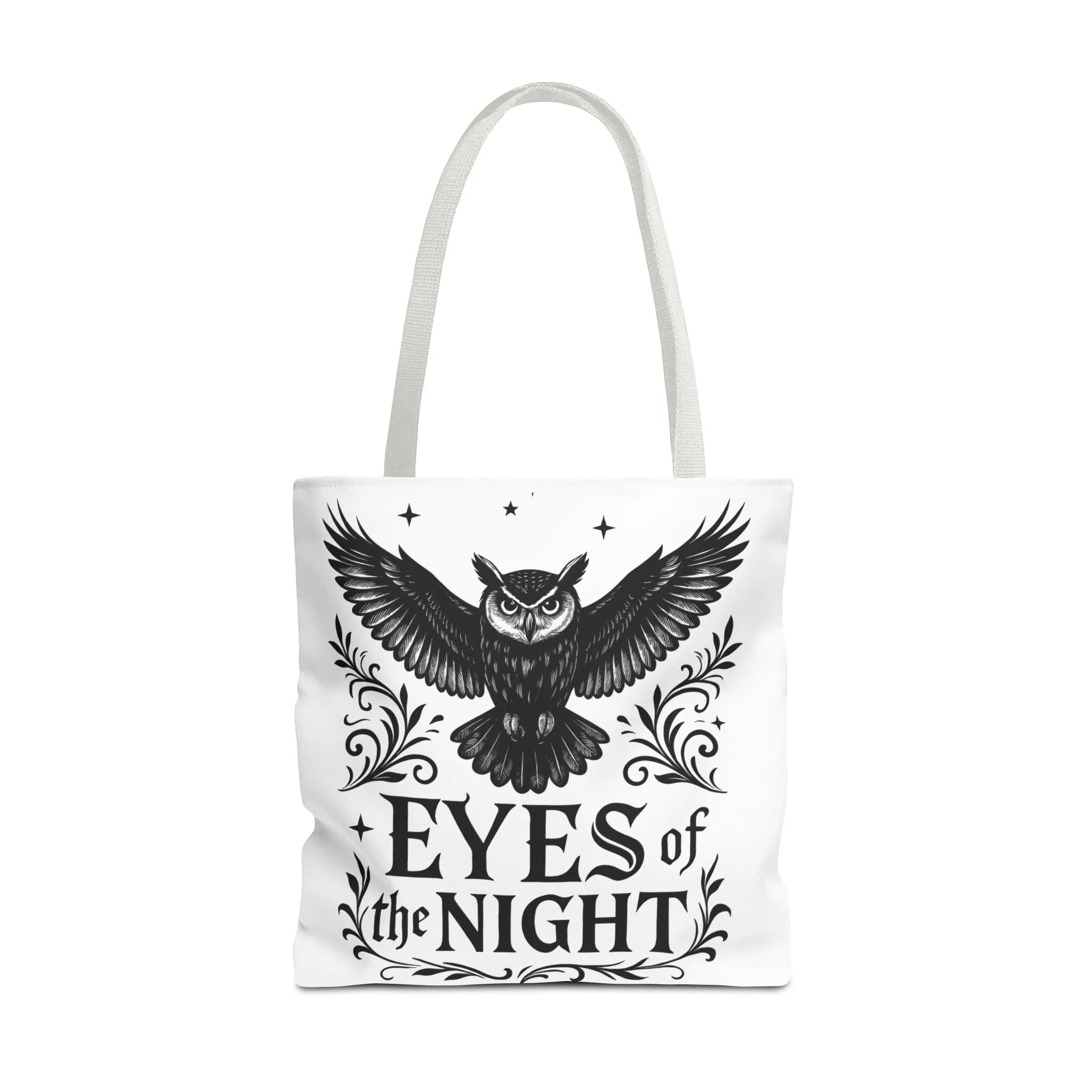 Eyes of the Night Owl Tote Bag, Artsy Shopping Bag, Eco-Friendly Carryall, Unique Gift for Animal Lovers, Halloween Decor, Beach Tote - Image 26
