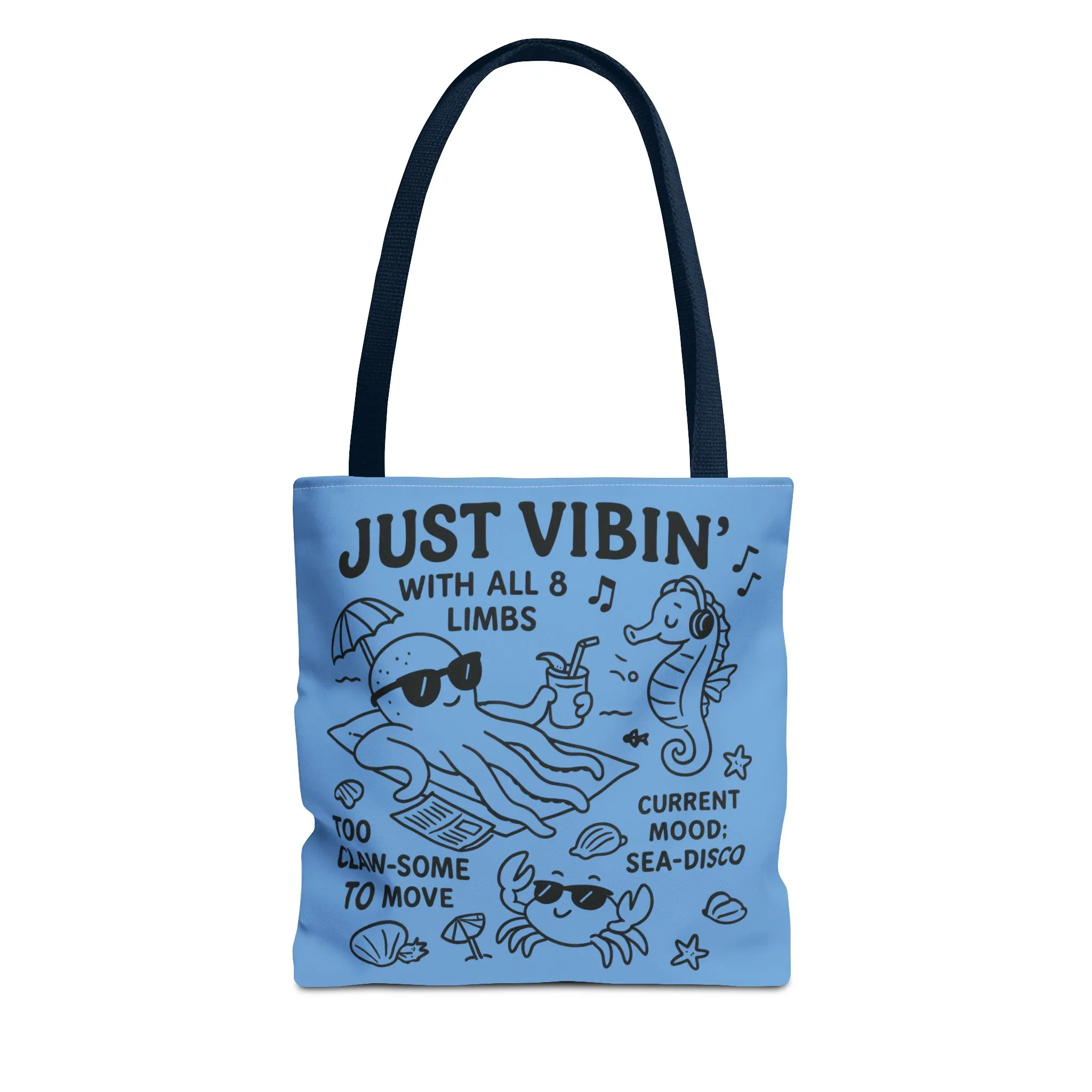 Fun Sea-Themed Tote Bag, Beach Accessories, Summer Vibes, Gift for Ocean Lovers, Reusable Shopping Bag, Cute Beach Tote - Image 6