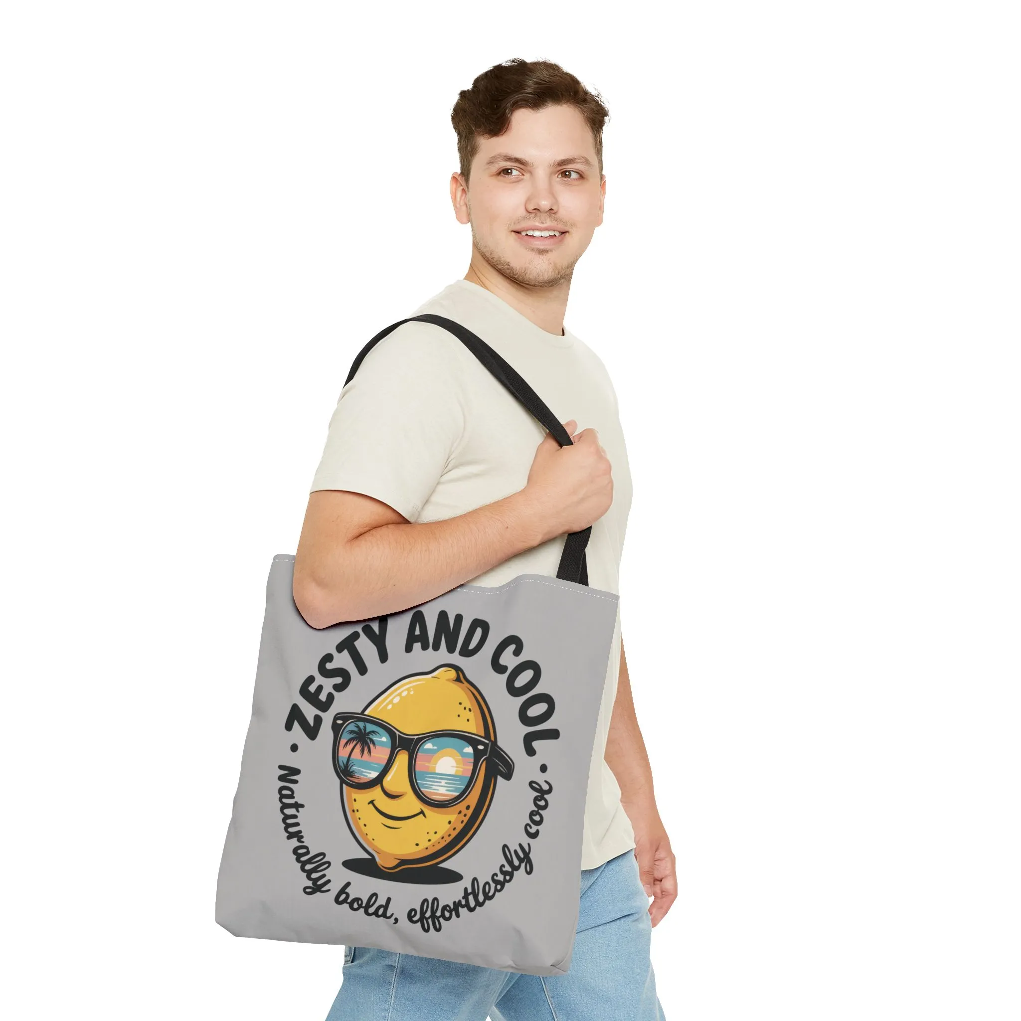 Zesty Lemon Tote Bag - Fun & Bold Carry-All for Everyday Use, Summer, Beach Days, Gifts, Eco-Friendly Shopping, Large Tote Bag - Image 3