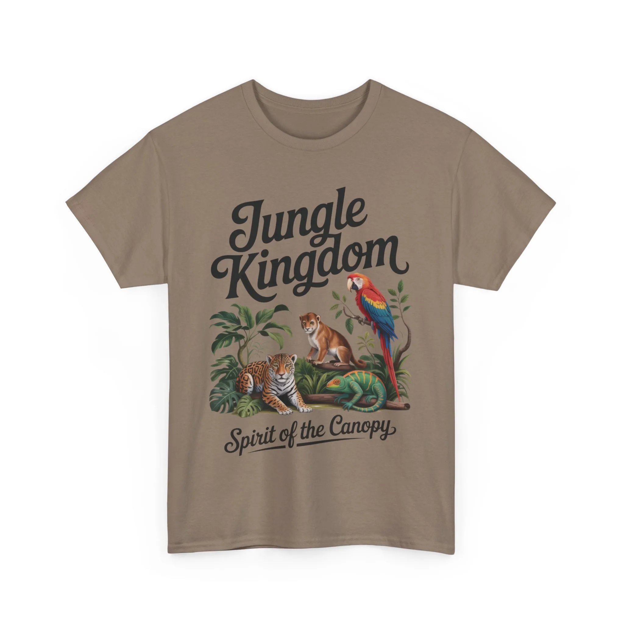 Mens Jungle Kingdom Tee - Nature Lover T-Shirt, Animal Graphic Tee, Eco-Friendly Gift, Summer Fashion, Adventure Outfit - Image 24