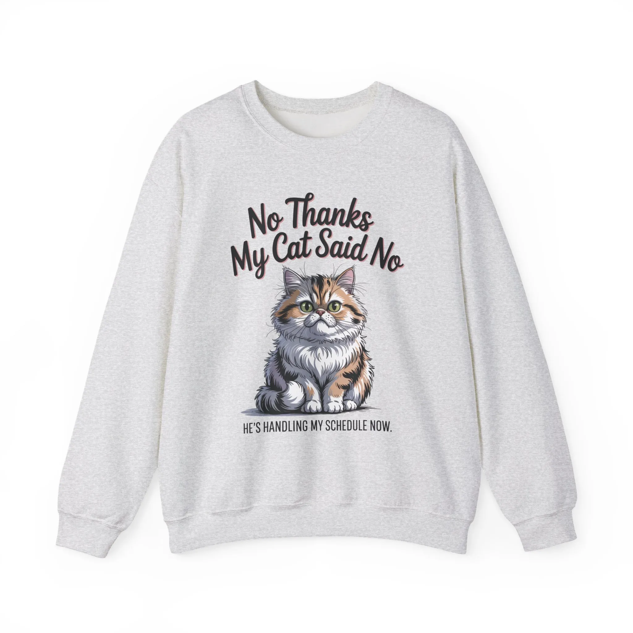 Funny Cat Crewneck Sweatshirt - Ideal Gift for Cat Lovers, Cozy Animal Sweater, Novelty Pet Lover Gift, Cute Cat-Themed Apparel, [...] - Image 7