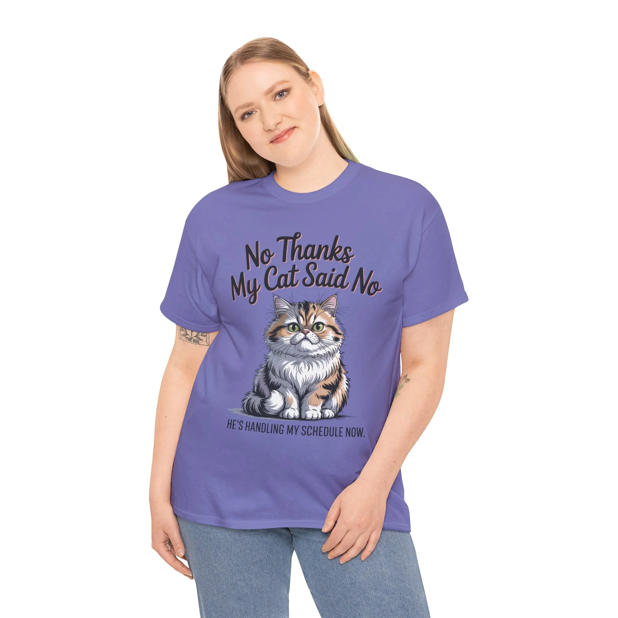 Funny Cat Quote Tee, Womens Heavy Cotton T-Shirt, Pet Lover Gift, Cute Cat Apparel, Cat Mom Tee, Quirky Animal Shirt, Humor - Image 21