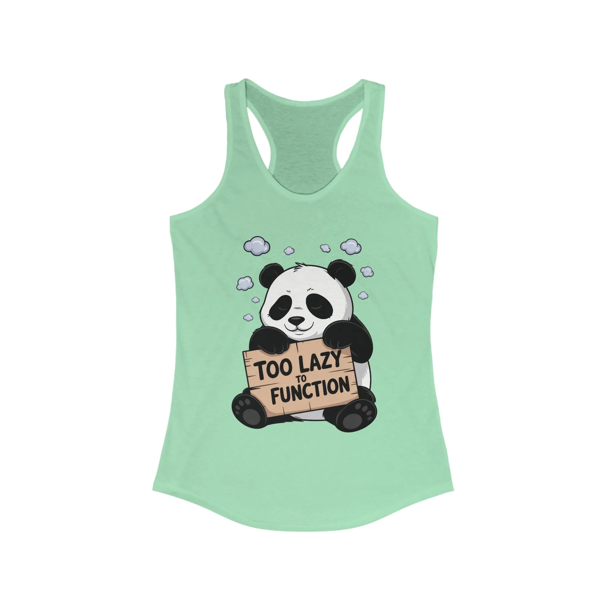 Funny Panda Tank Top, Women's Workout Shirt, Cute Summer Tee, Lazy Bear Fitness Top, Humorous Gift For Her - Image 7