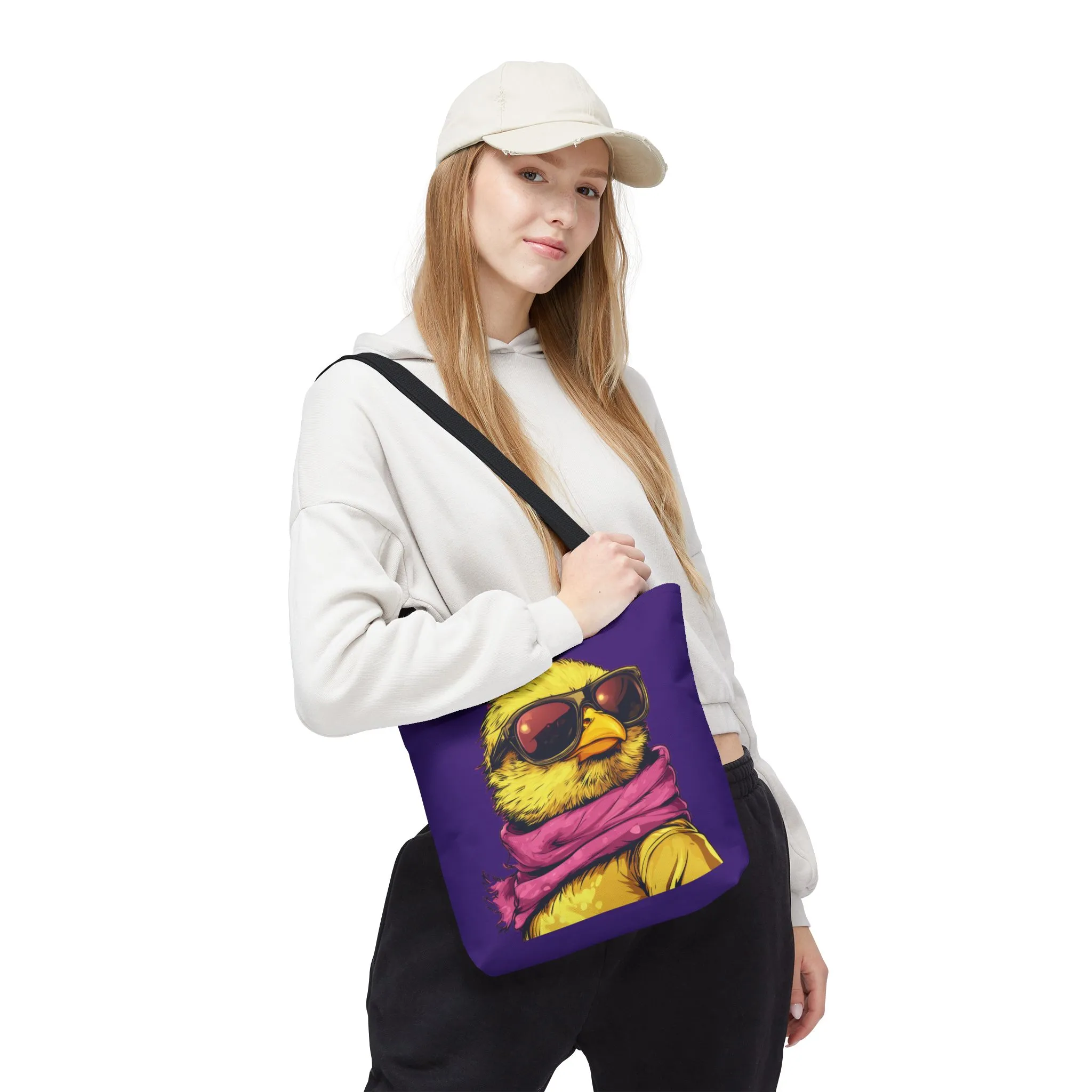 Chic Bird Tote Bag, Trendy Shopping Tote, Eco-friendly Bag, Gift for Animal Lovers, Summer Accessory, Beach Weekender Bag, Large Canvas Bag - Image 10