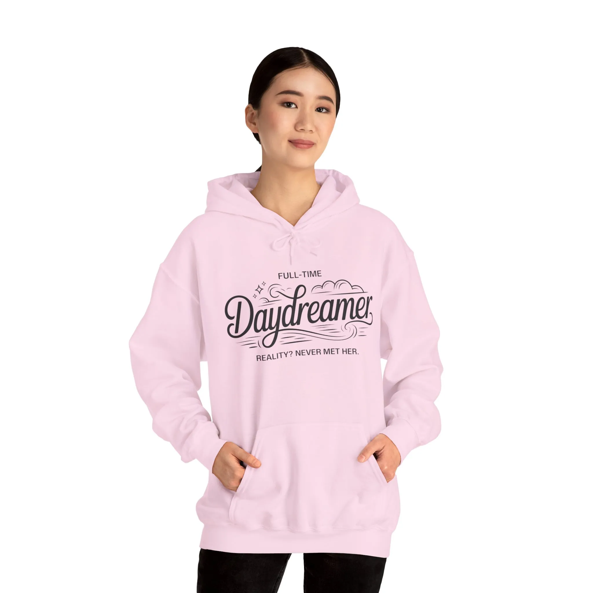 Womens Hooded Sweatshirt, Daydreamer Hoodie, Funny Full-Time Dreamer Graphic Sweatshirt, Reality Never Met Her Cozy Quote Hoodie - Image 31