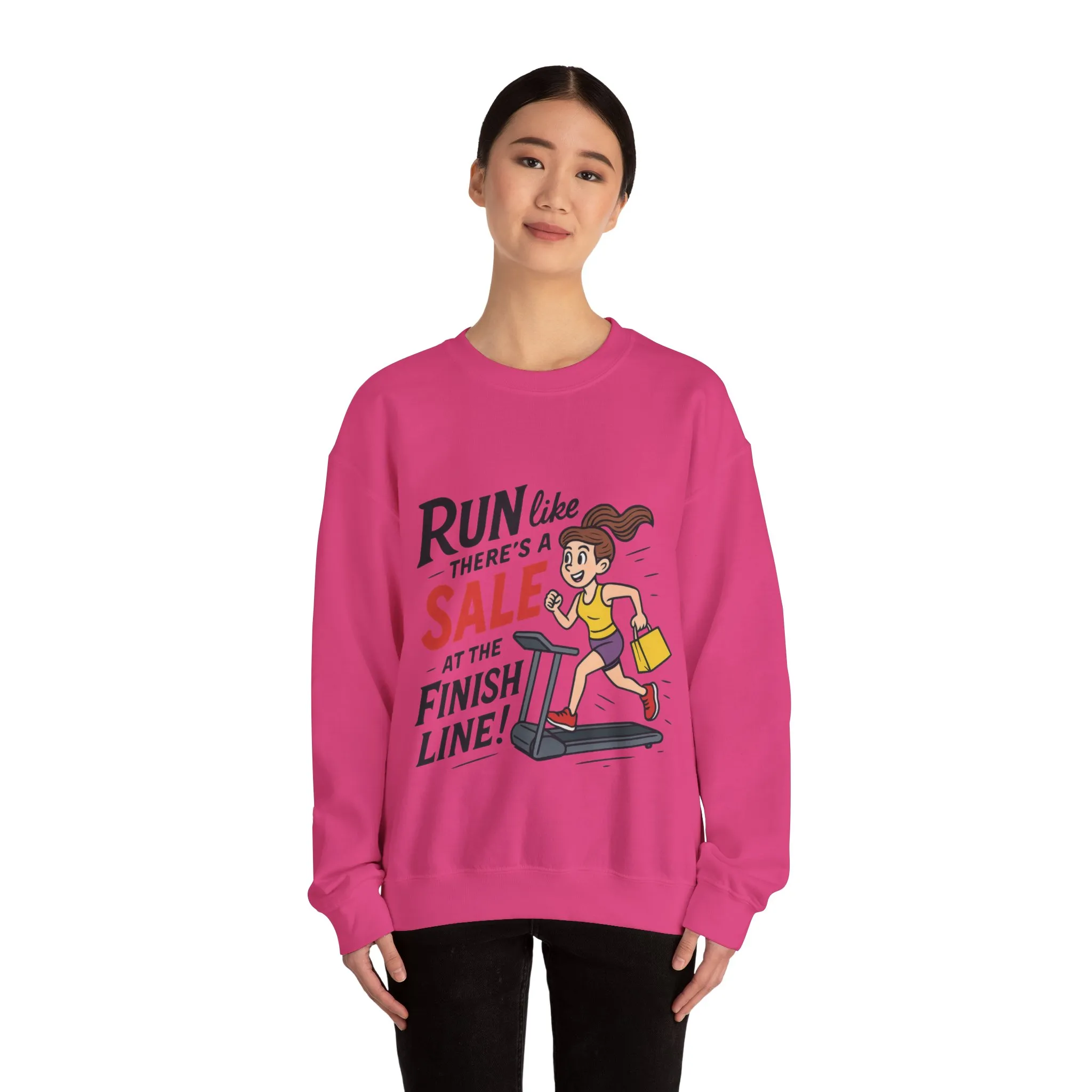 Run Like Theres a SALE at the Finish Line! Womens Sweatshirt, Funny Shopping Pullover, Treadmill Runner Gift for Her, Sale Humor Tee - Image 26