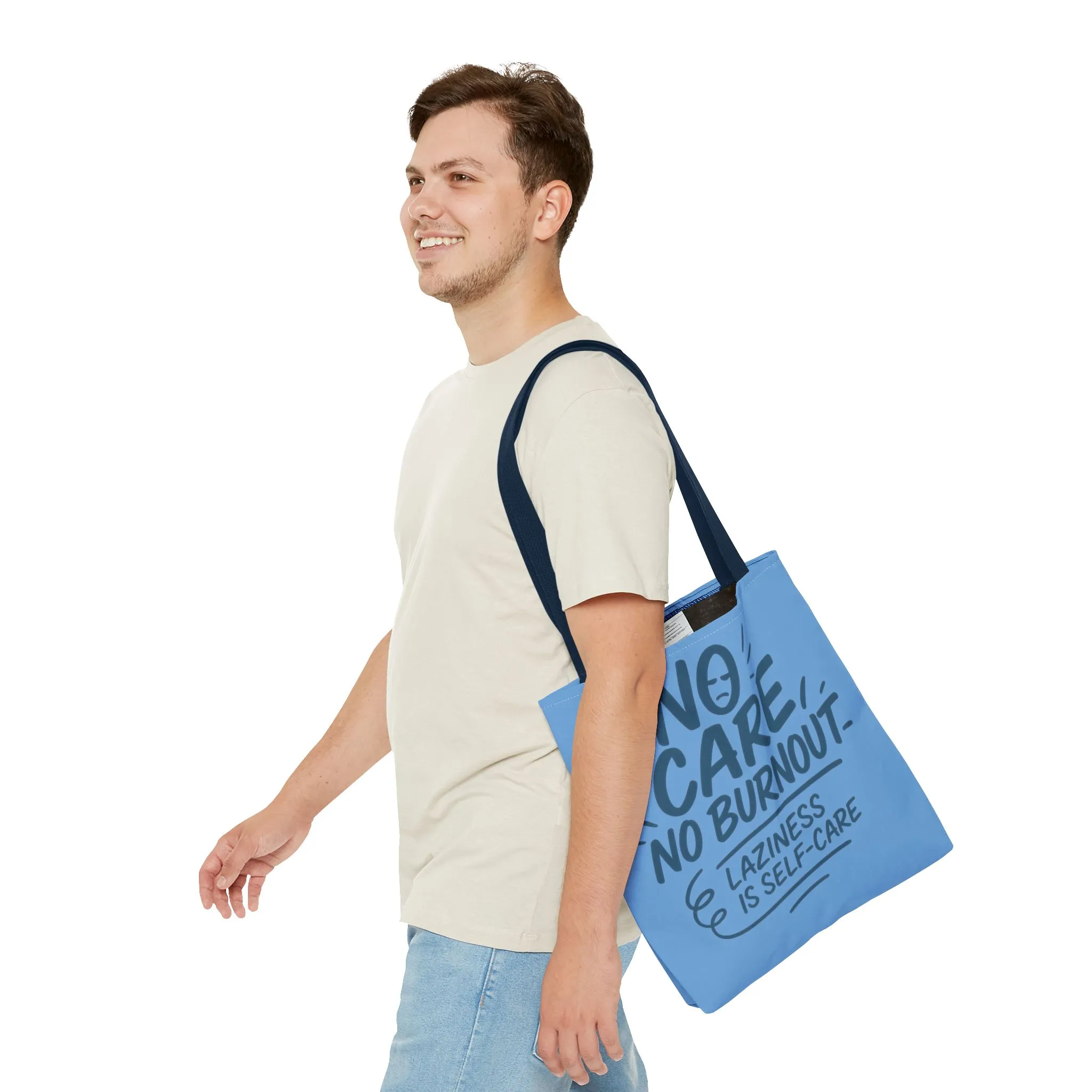 Laziness is Self-Care Funny Quote Bag, Oversized Reusable Canvas Shopping Tote, Sarcastic Self-Care Gift, Weekend Getaway, Everyday Use - Image 28