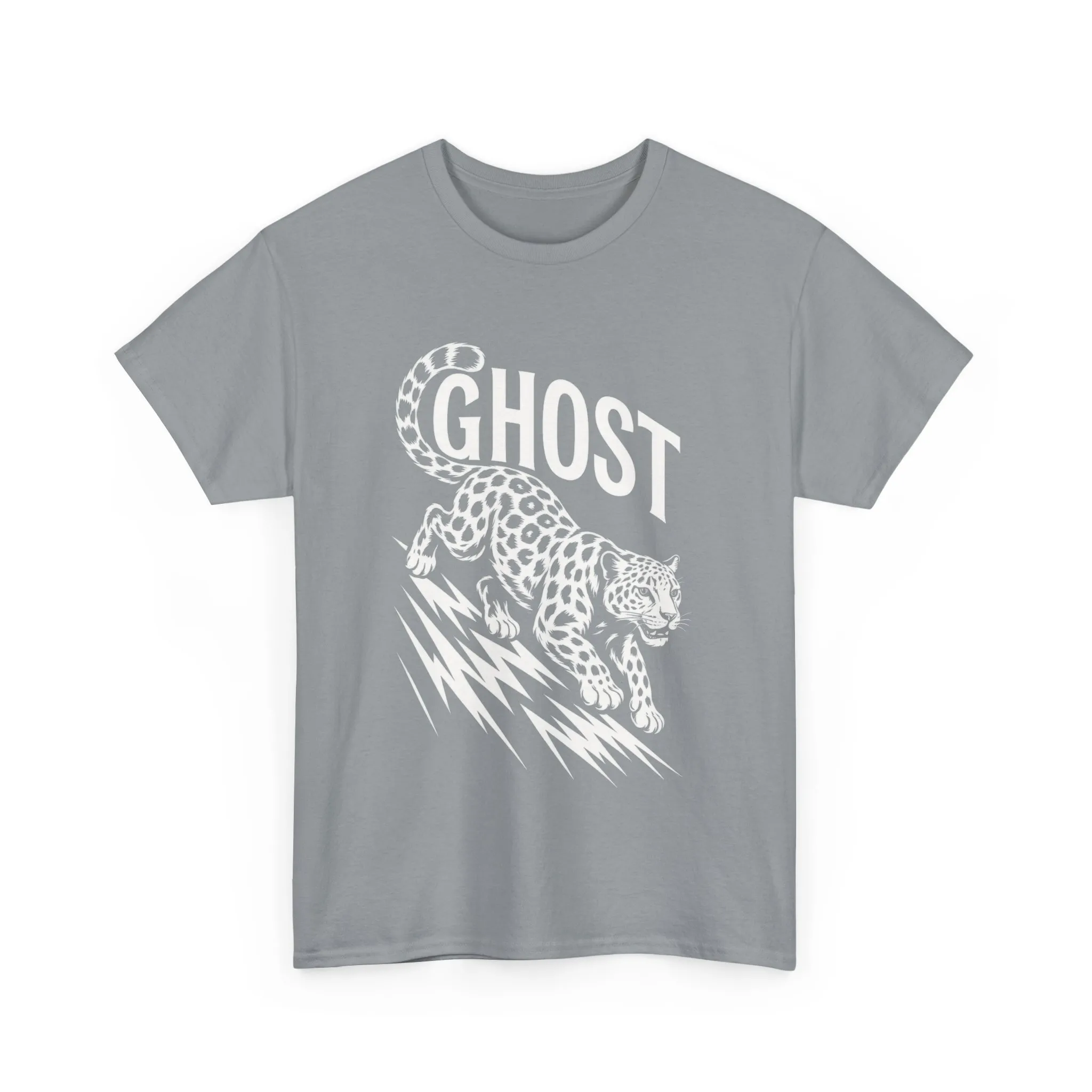 Ghost Leopard Graphic Tee, Mens T-Shirt, Casual Wear, Animal Print Top, Gift for Cat Lovers, Halloween Outfit - Image 7
