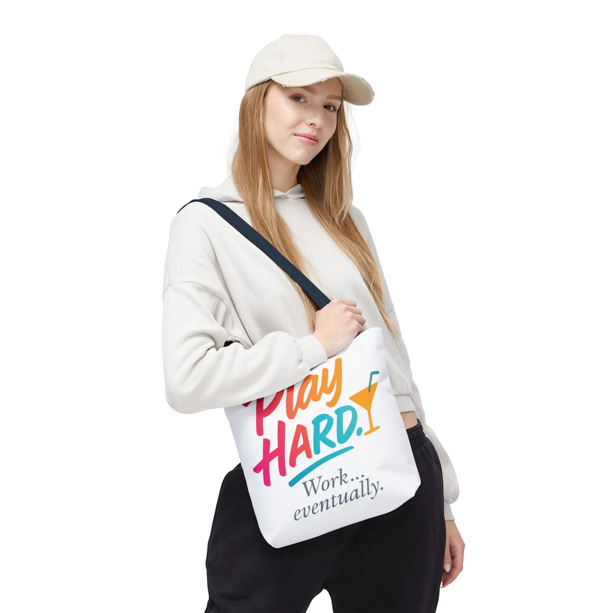 Play Hard Tote Bag - Fun, Stylish, Tote for Work & Play, Summer, Gift, Beach Bag, Everyday Carry, Beach Weekender Bag, large canvas bag - Image 35